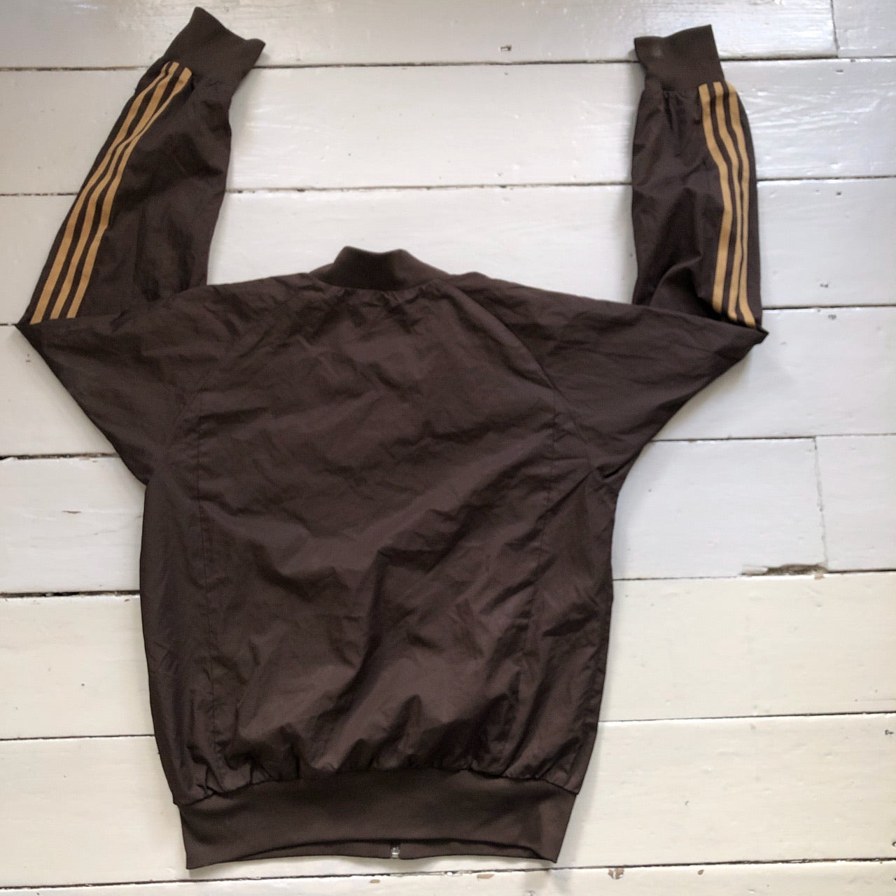 Adidas Brown Crew Neck Shell Bomber (Medium)