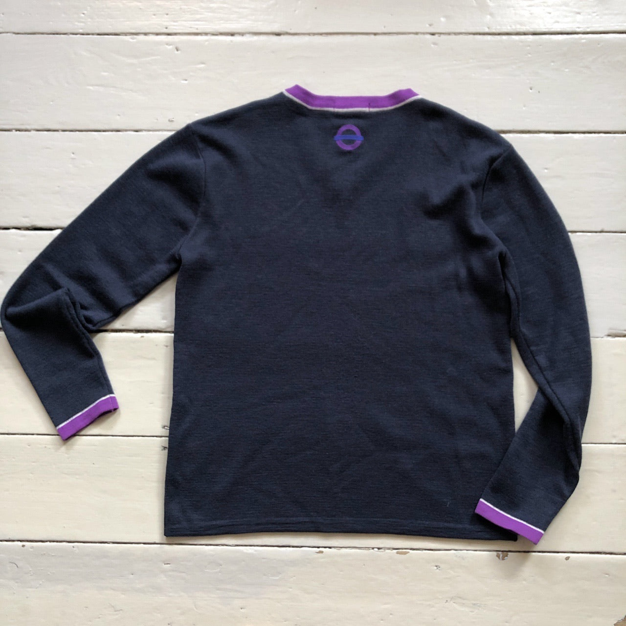 Utility Workwear Purple V Neck Jumper (M)