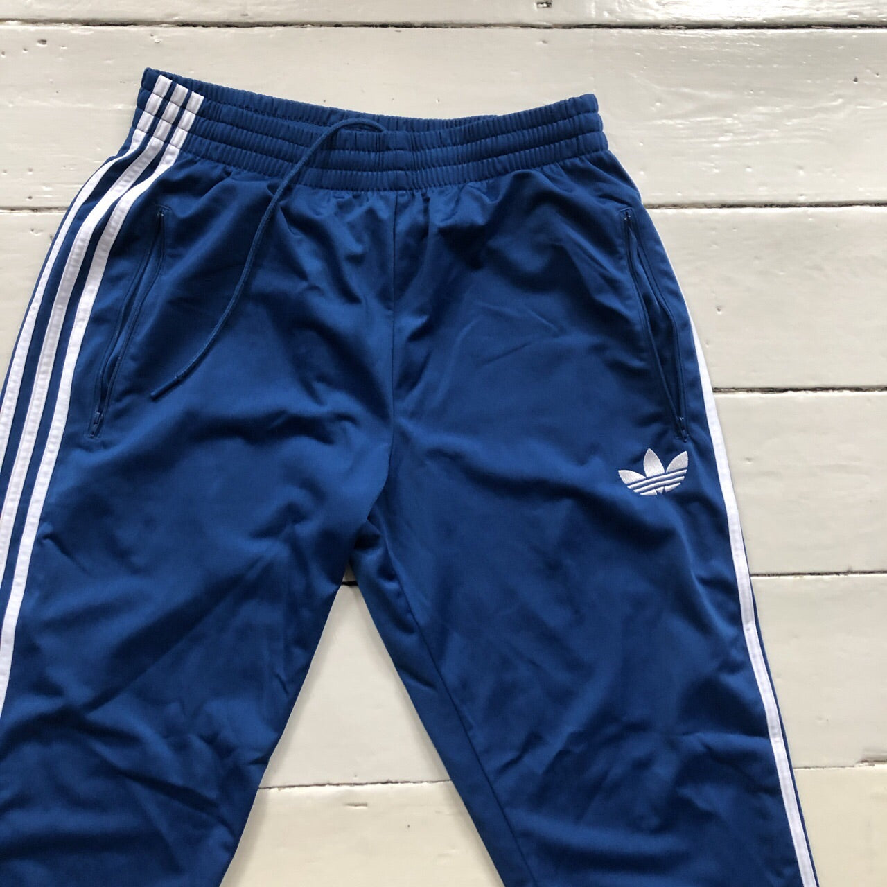Adidas Originals Blue Track Bottoms (Large)