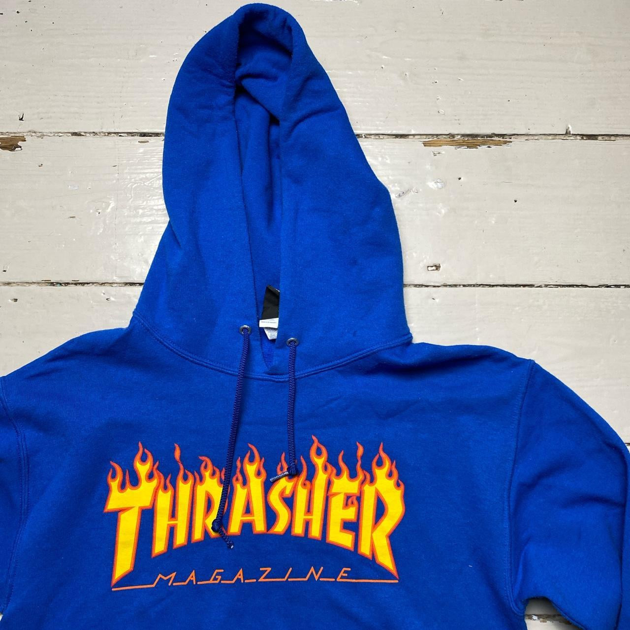 Thrasher Hoodie Blue (Small)