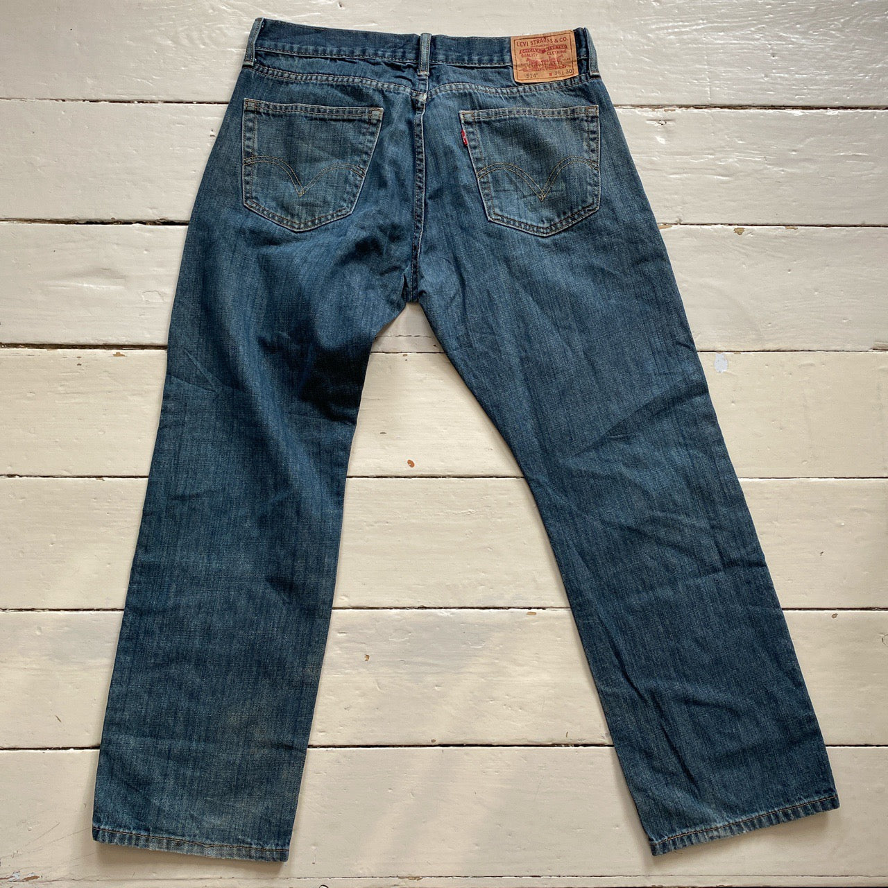 Levis 514 Light Navy Jeans (36/30)