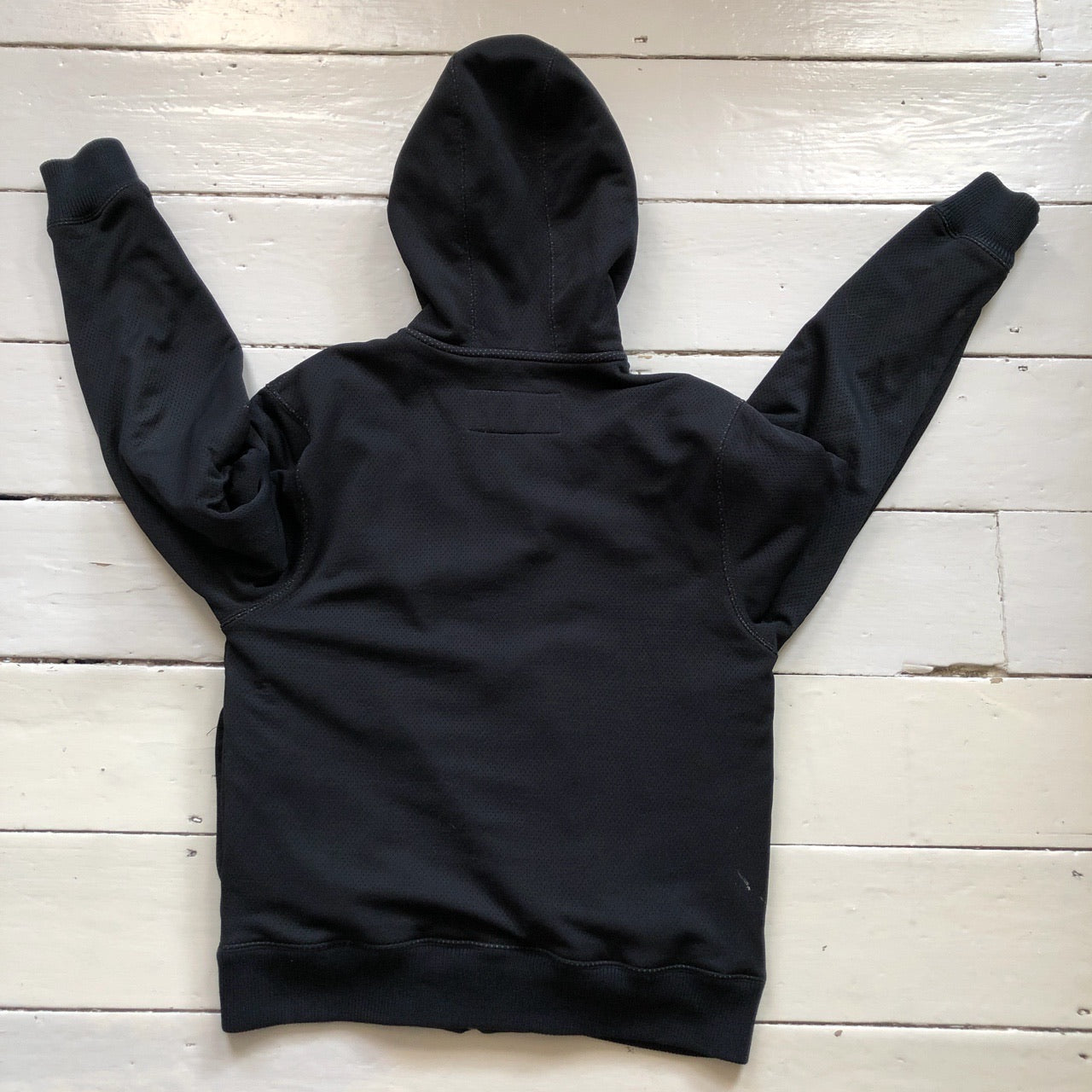 Avirex Vintage Black Spellout Hoodie (Large)
