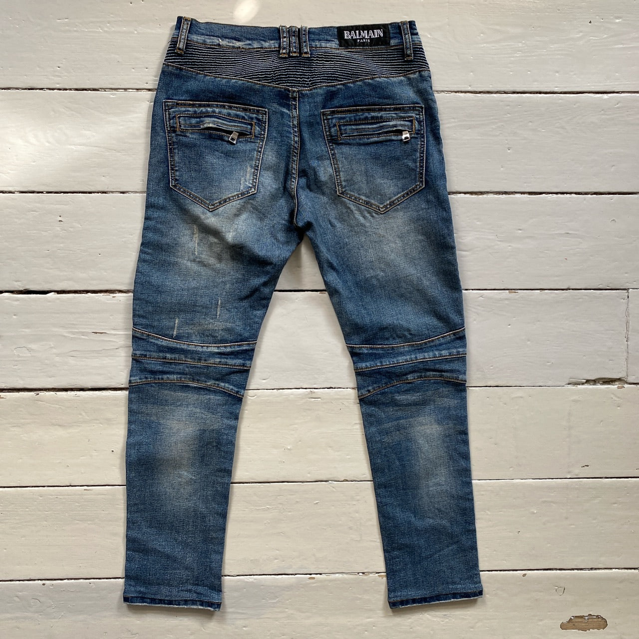 Balmain Biker Distressed Jeans (30/29)