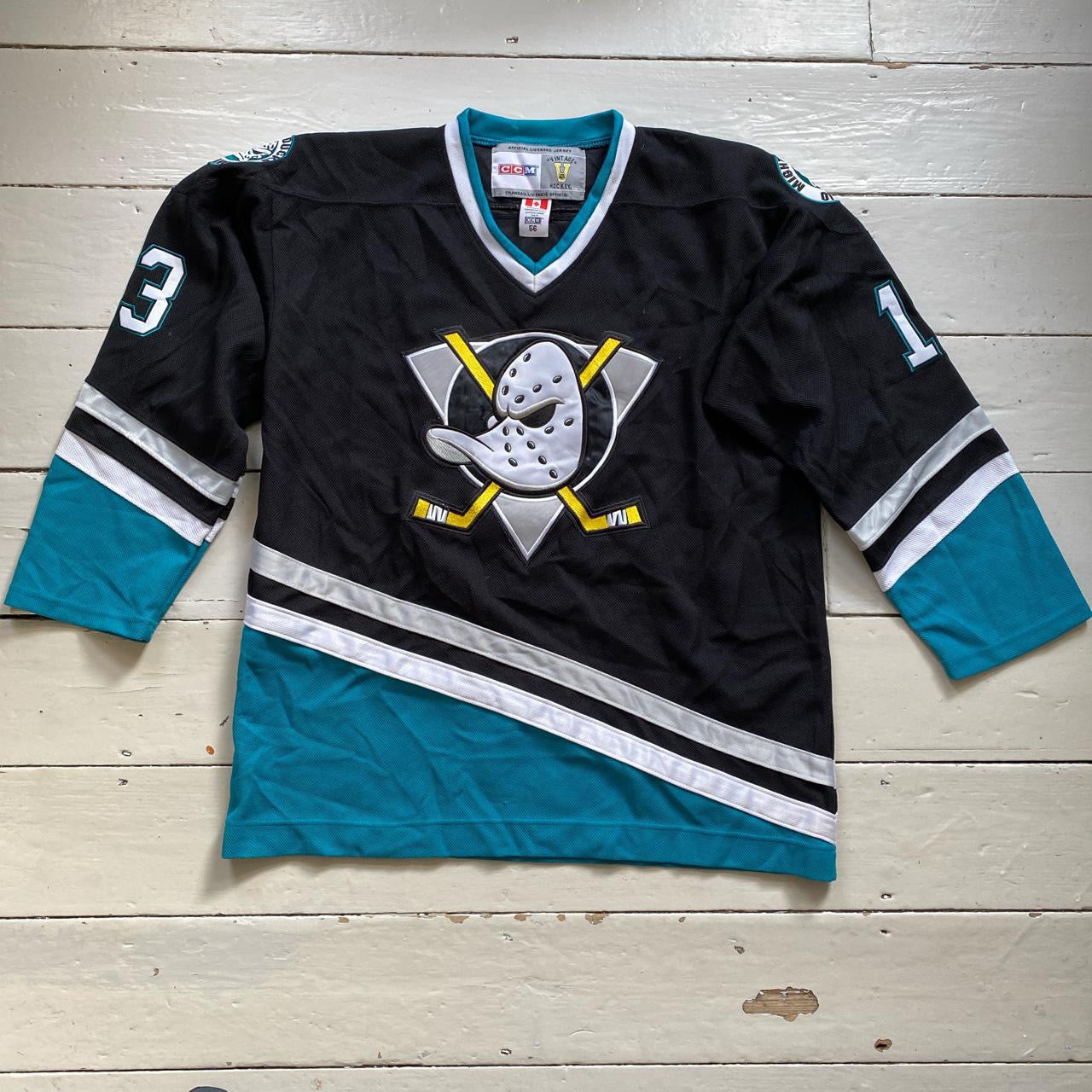 Mighty Ducks of Anaheim NHL Hockey Jersey XXL Wear Garson