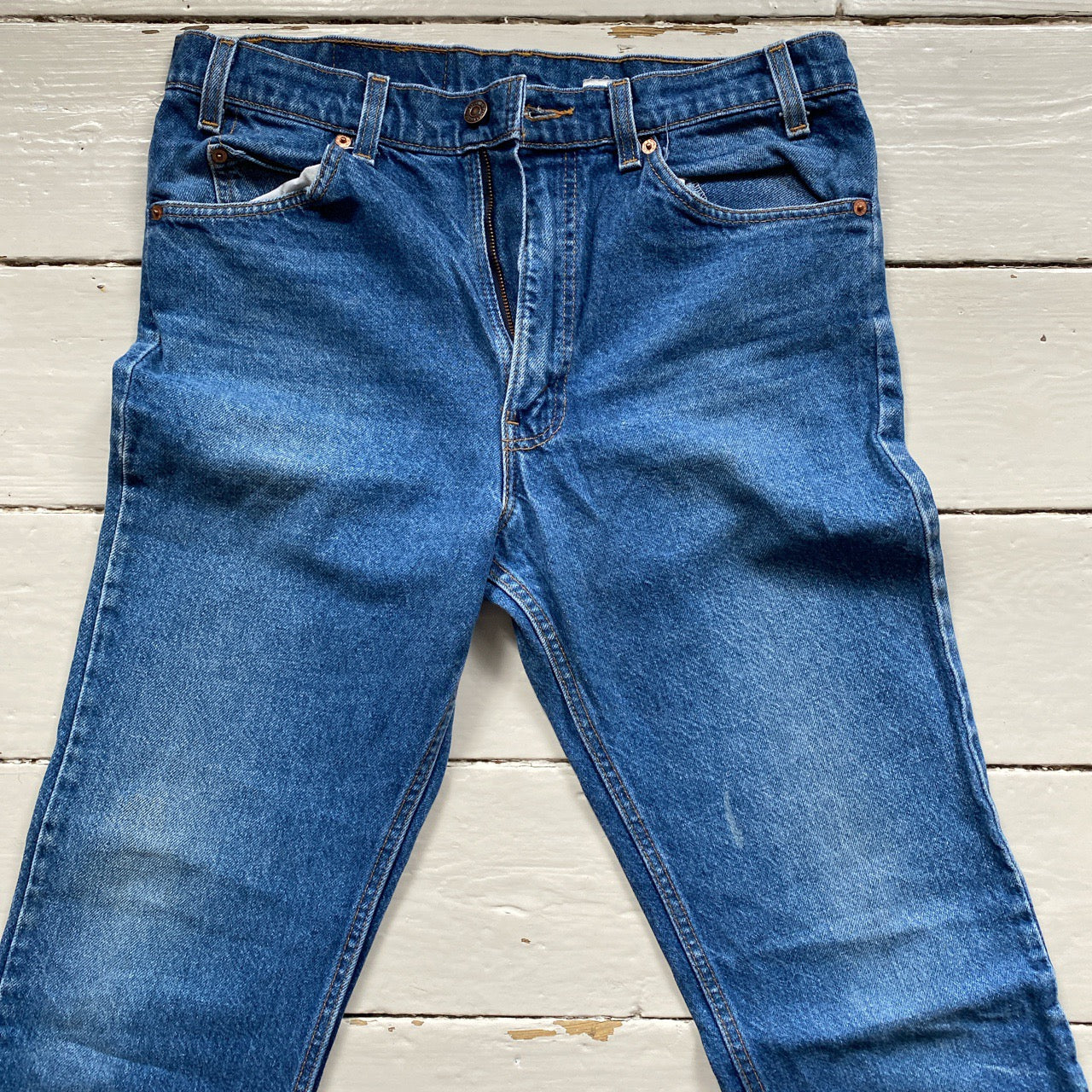 Levis 517 Blue Bootcut Jeans (34/34)