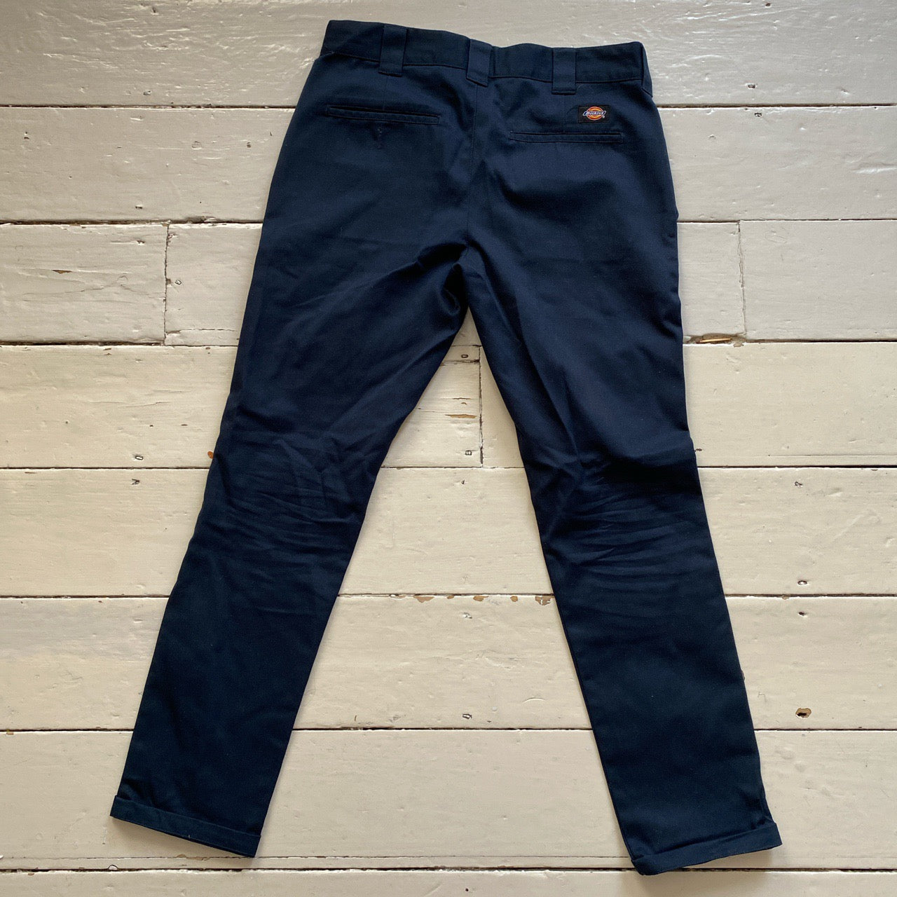 Dickies Navy Slim Fit Trousers (32/32)