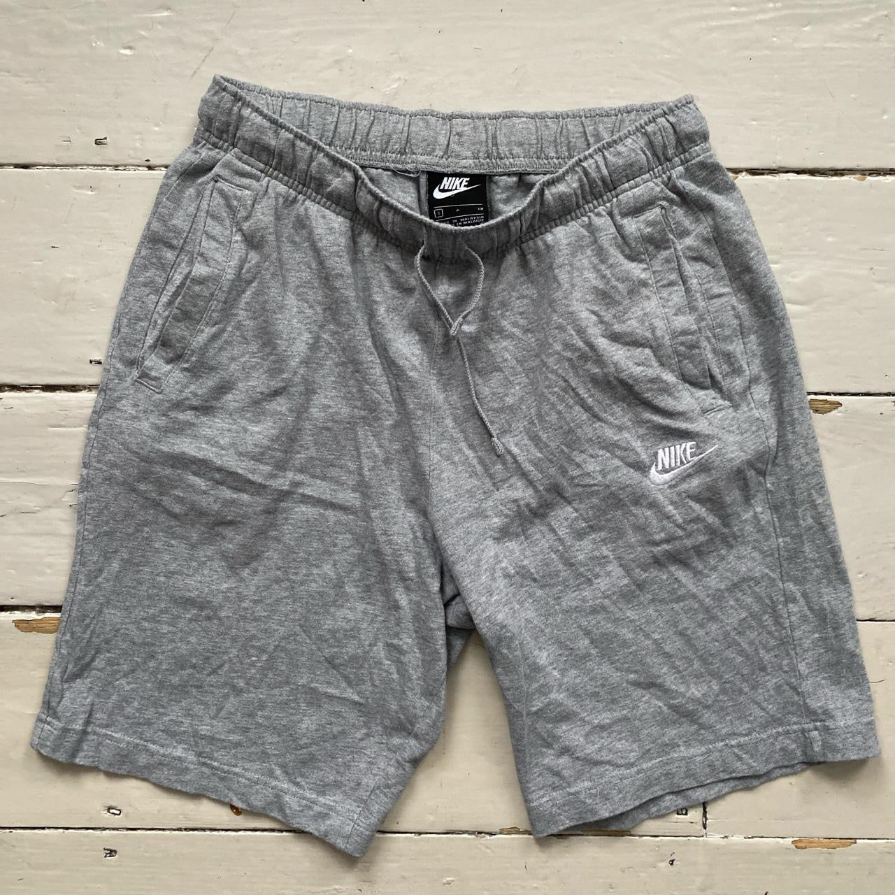Nike Swoosh Grey Shorts (Small)
