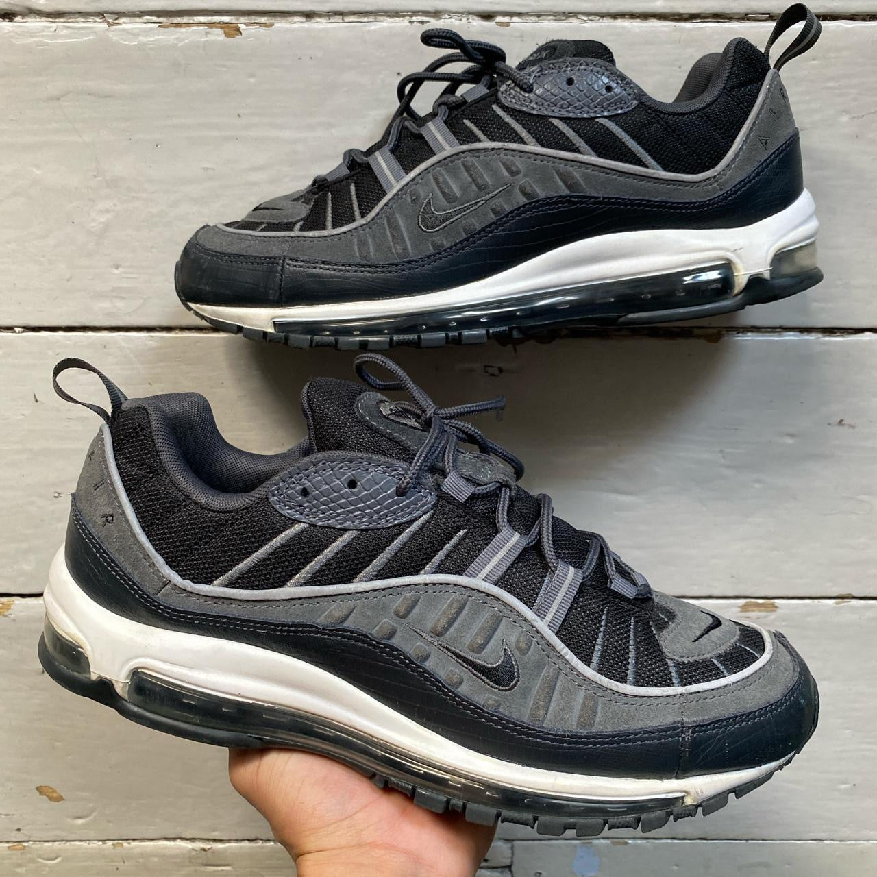 Nike Air Max 98 Black and White (UK 10)