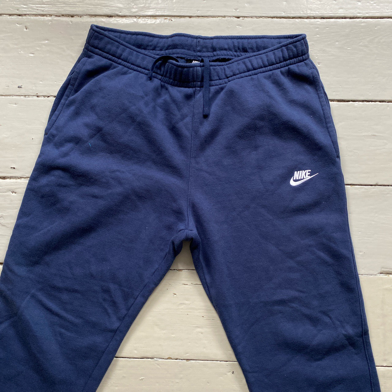 Nike Swoosh Navy Joggers (Large)