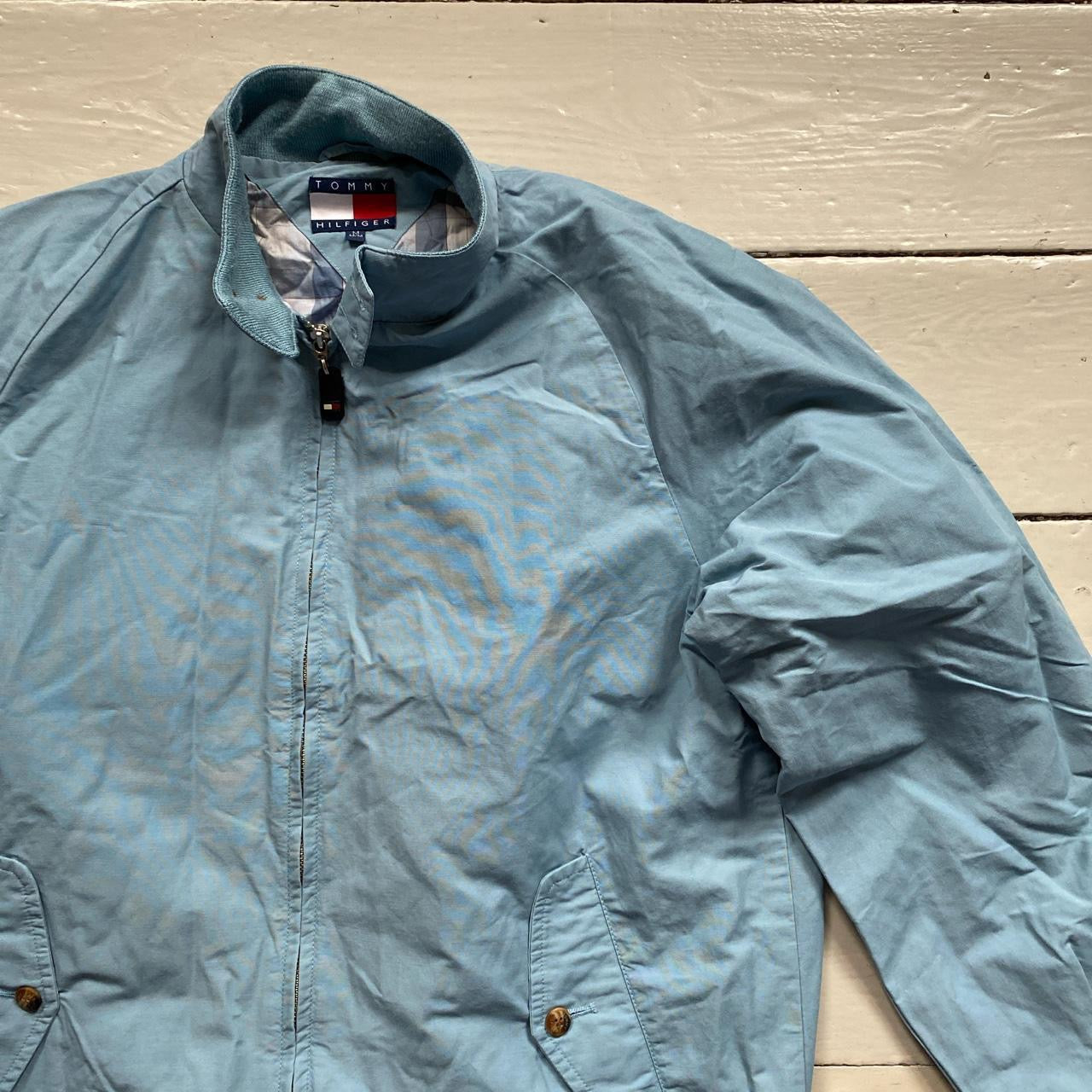 Tommy Hilfiger Light Blue Jacket (Medium)