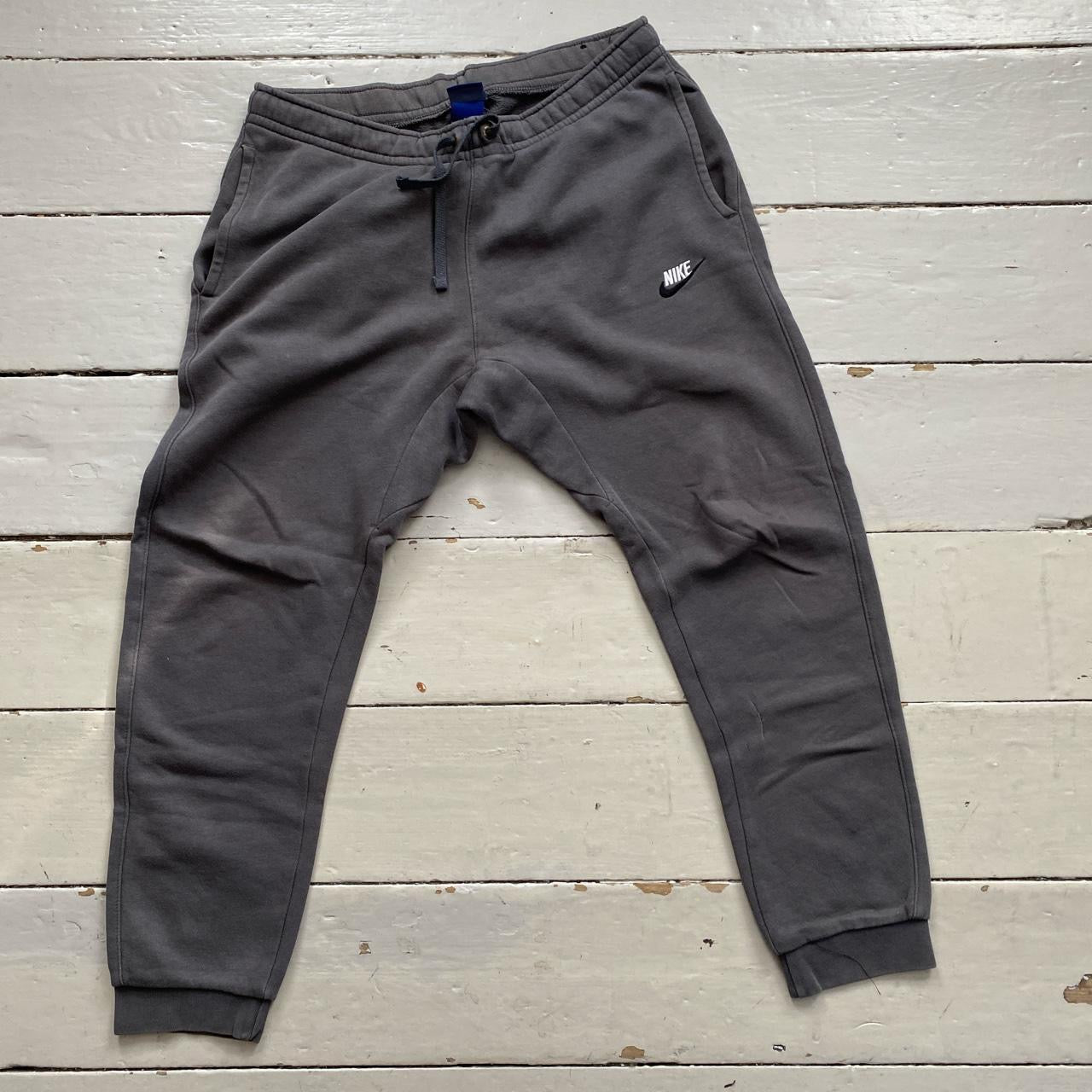 Nike Swoosh Grey Joggers (Medium)