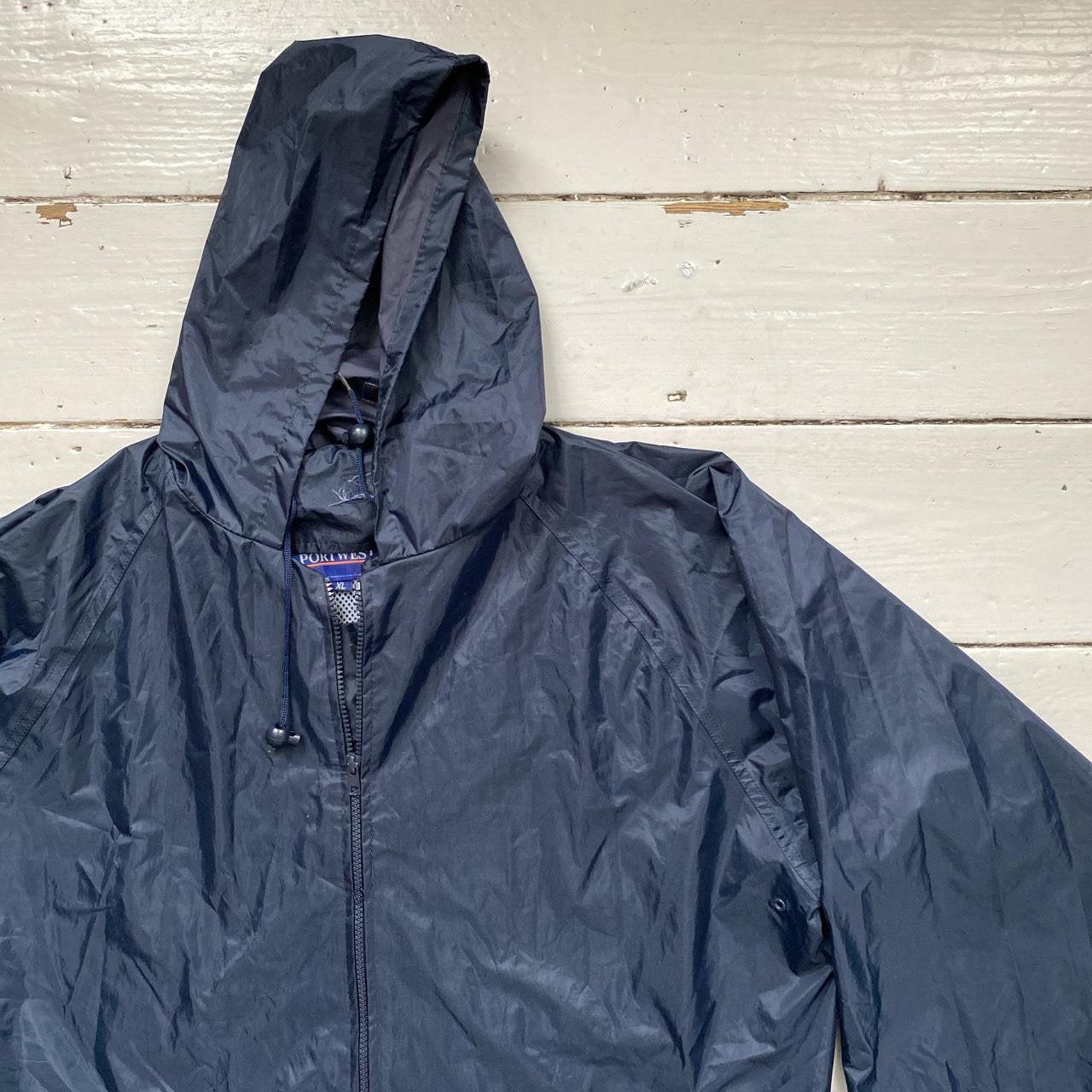 Utility Workwear Navy Windbreaker Jacket (XL)