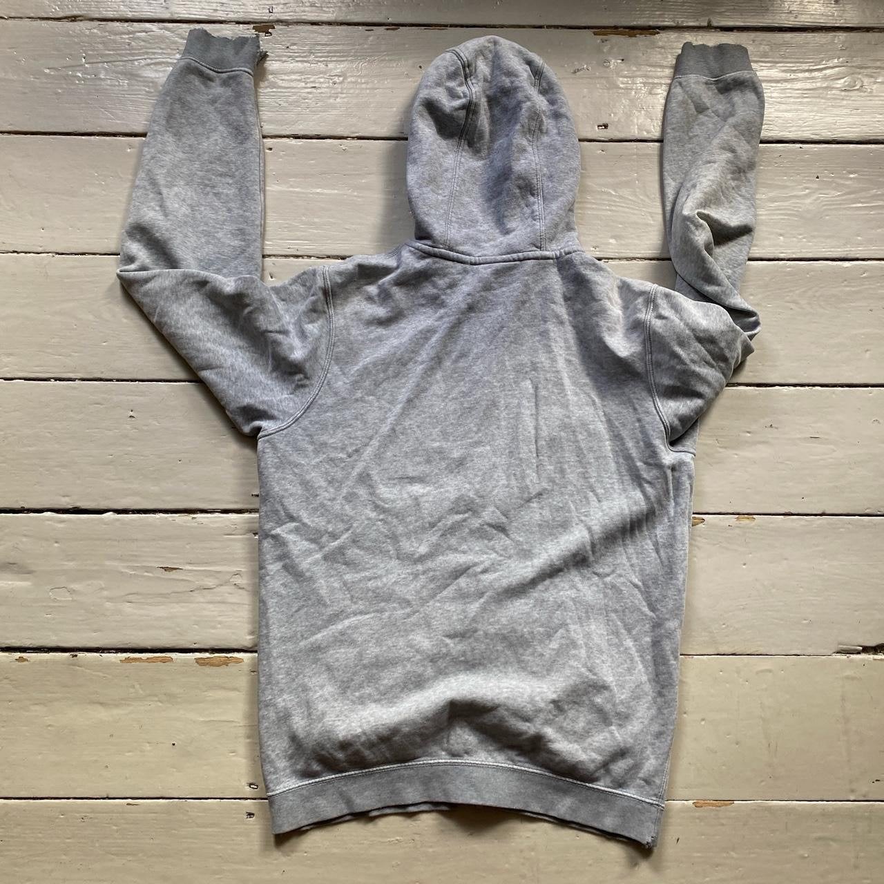 Nike Swoosh Light Grey Hoodie (Small)