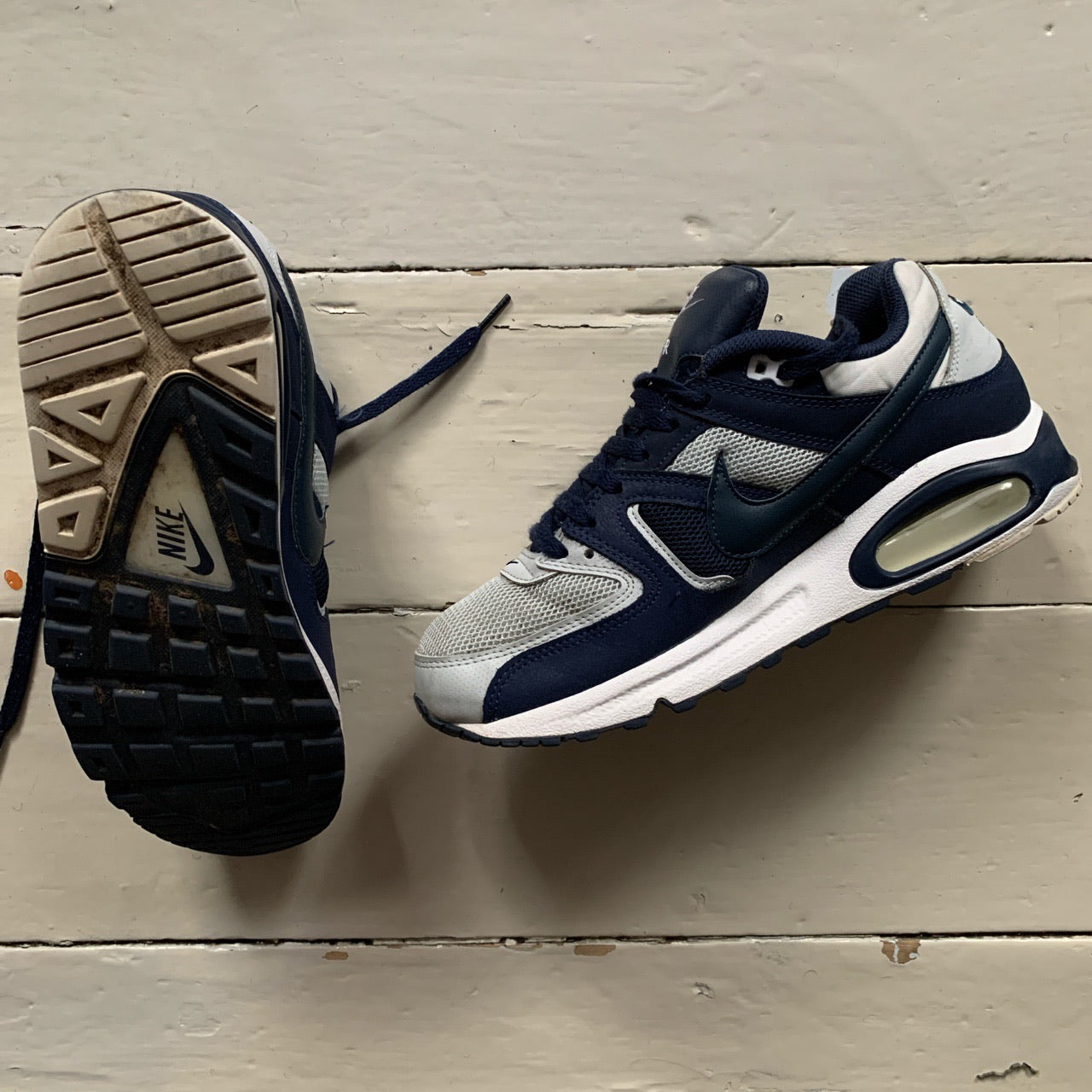 Nike Air Max Command Navy and White (UK 8)