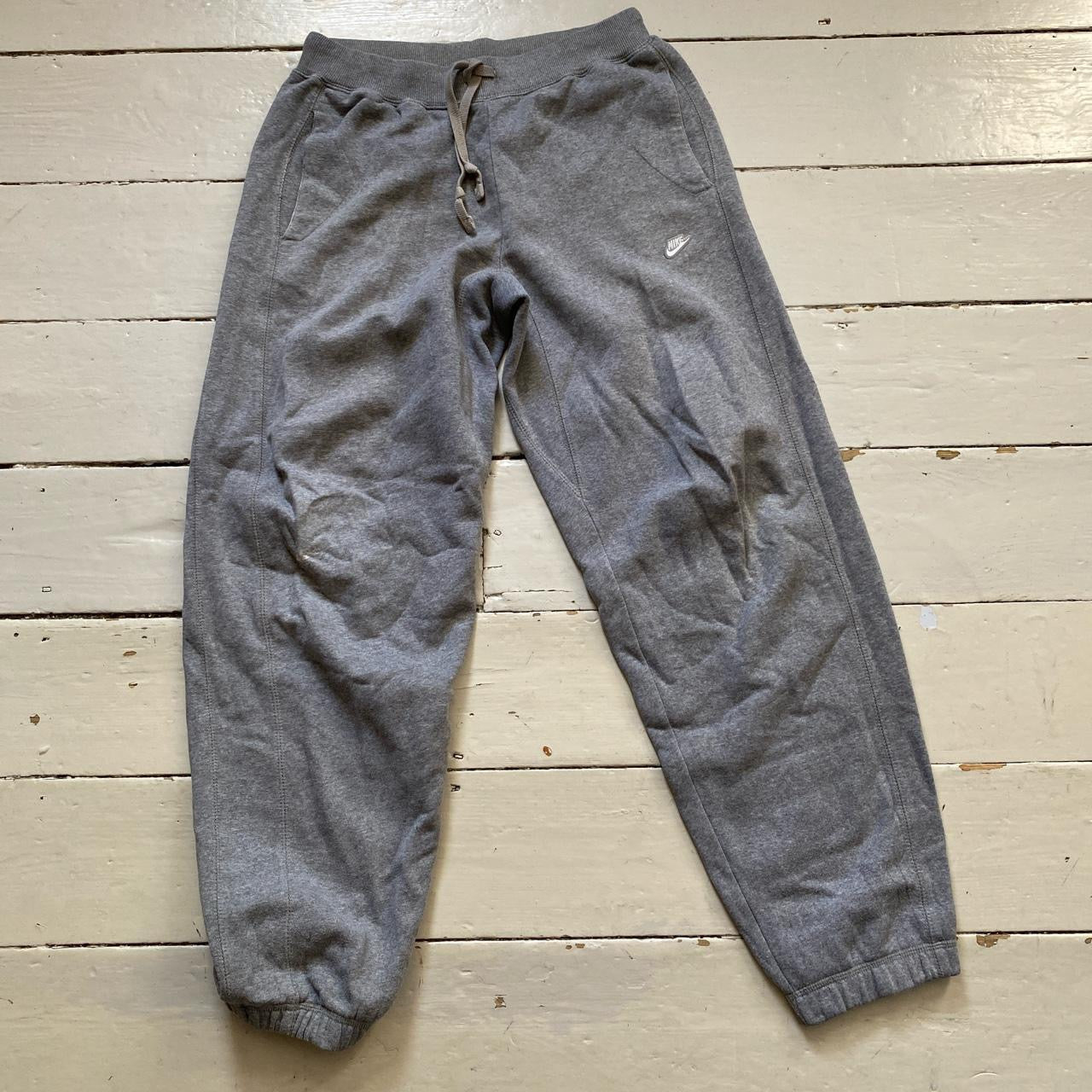 Nike Swoosh Grey Joggers (Medium)