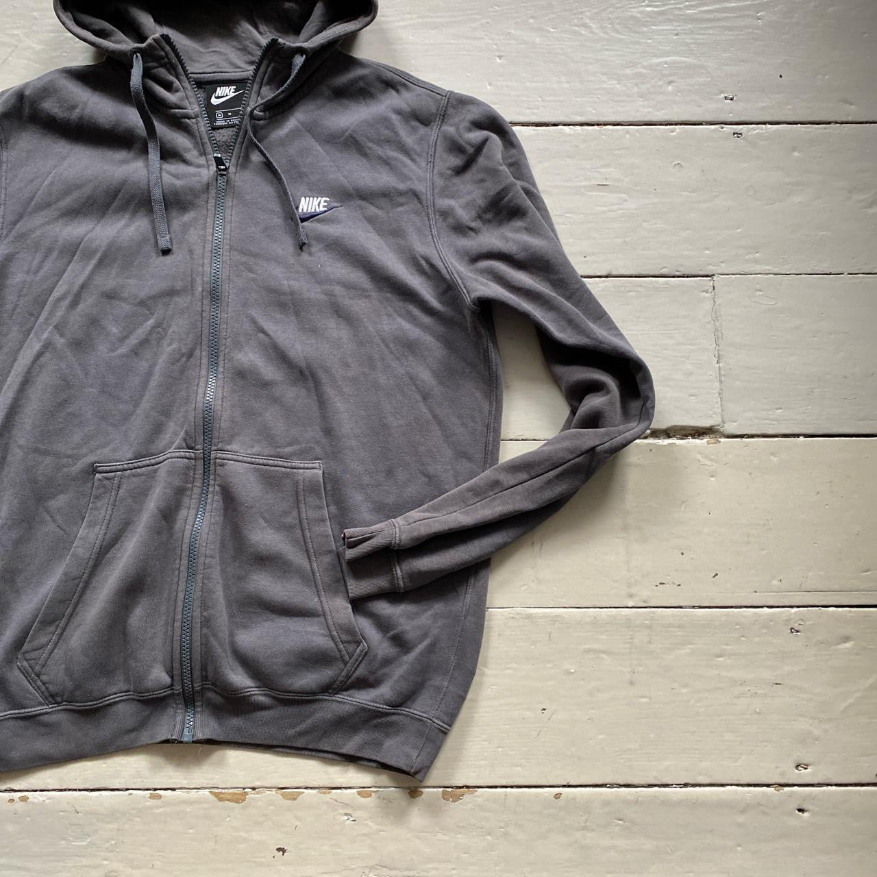 Nike Swoosh Grey Hoodie (Medium)