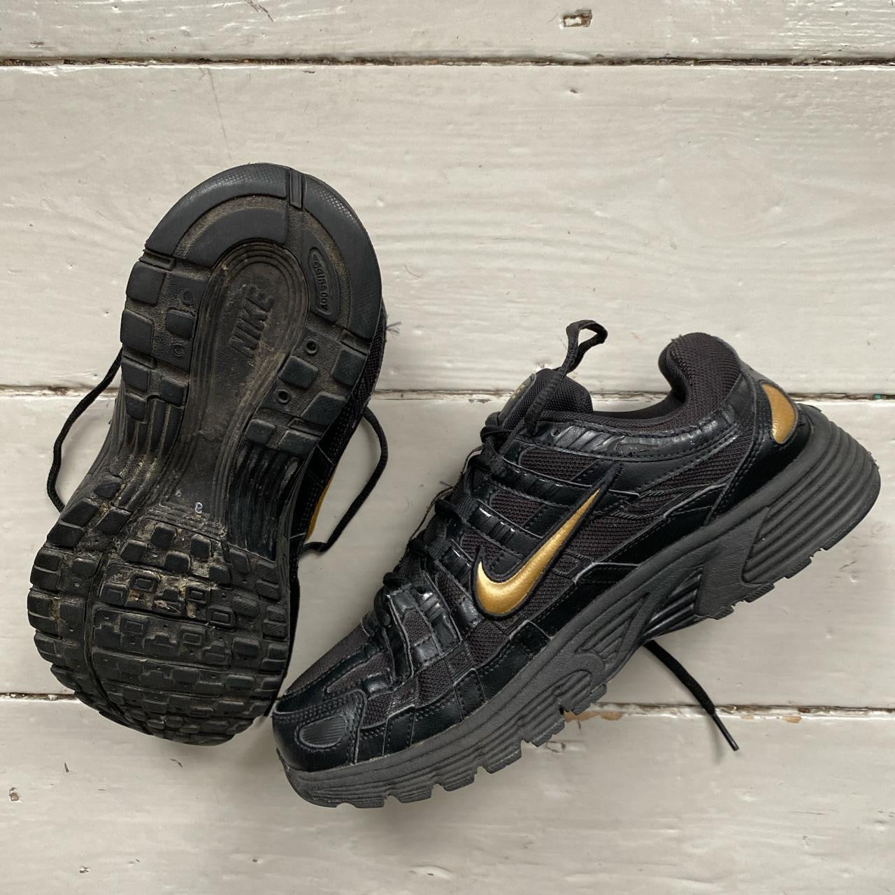 Nike P-6000 Black and Gold (UK 7)