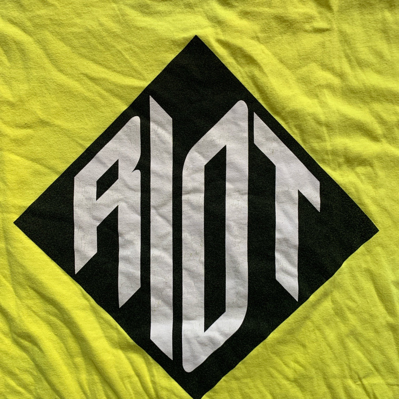 Supreme Riot Yellow T-Shirt (Large)