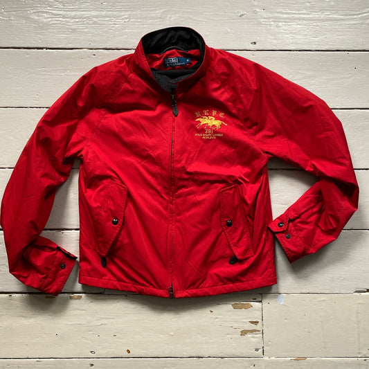 Ralph Lauren Polo Red Bomber Jacket (Small)