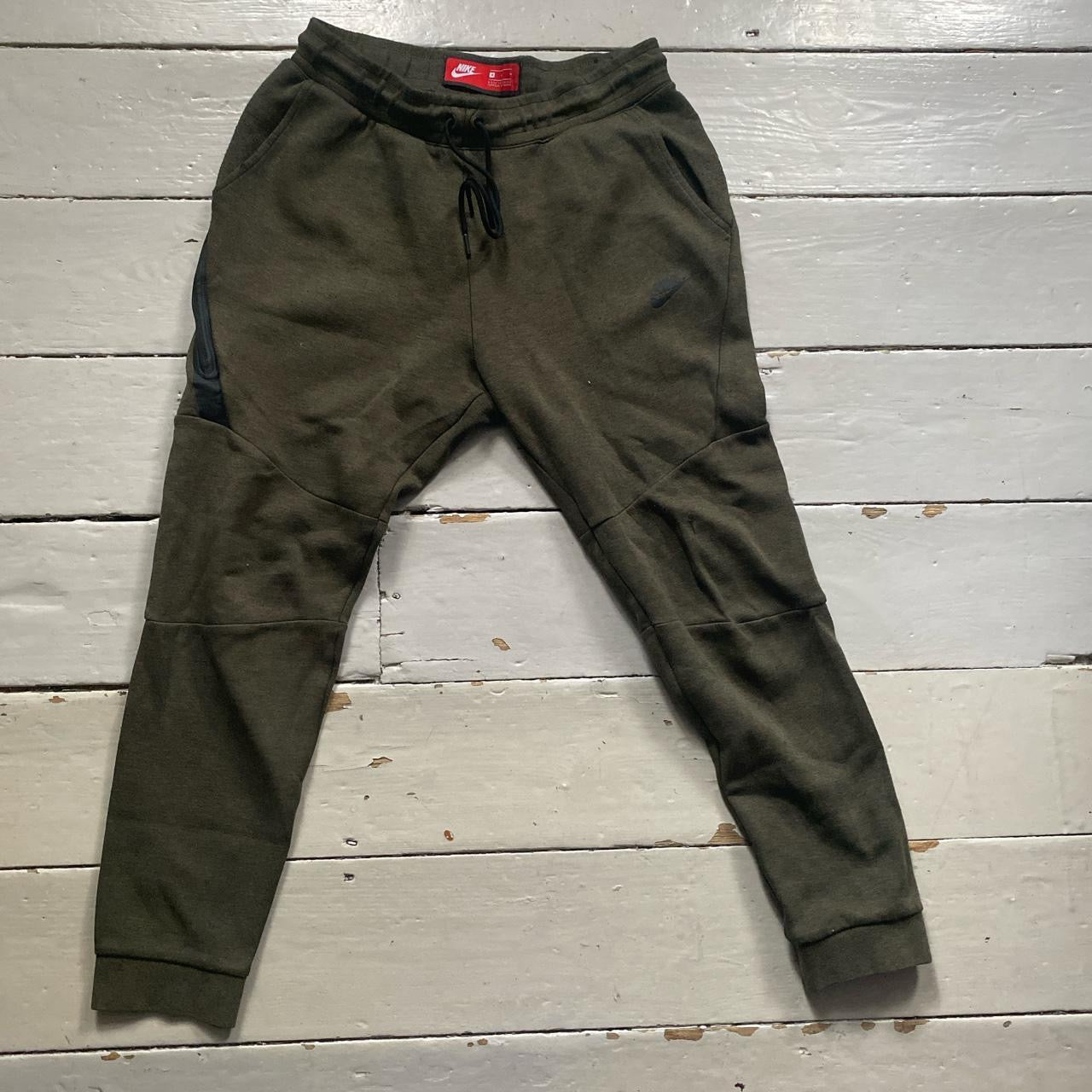 Nike Tech Fleece Khaki Joggers (Medium)