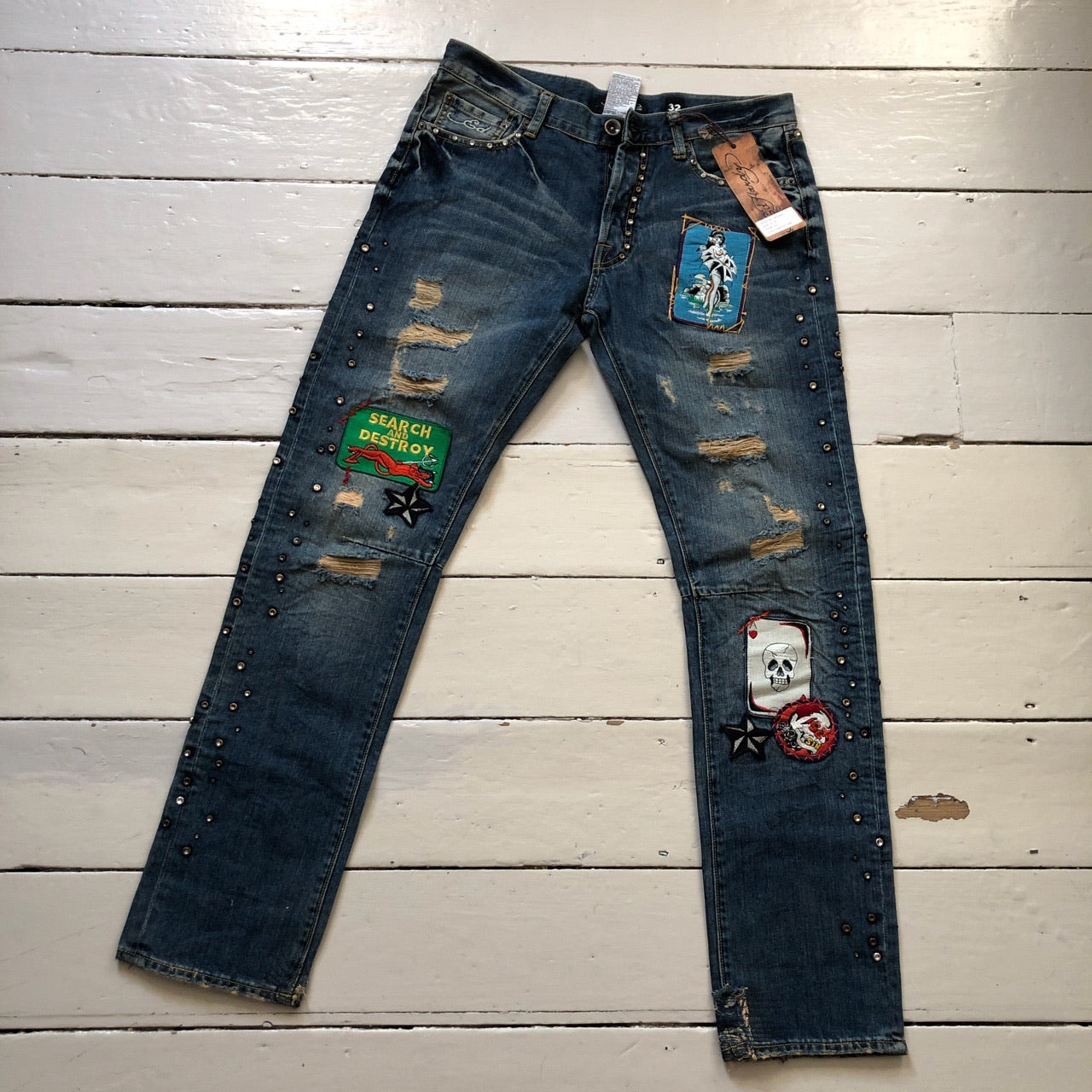 Ed Hardy Multi Patch Jeans (32/34)