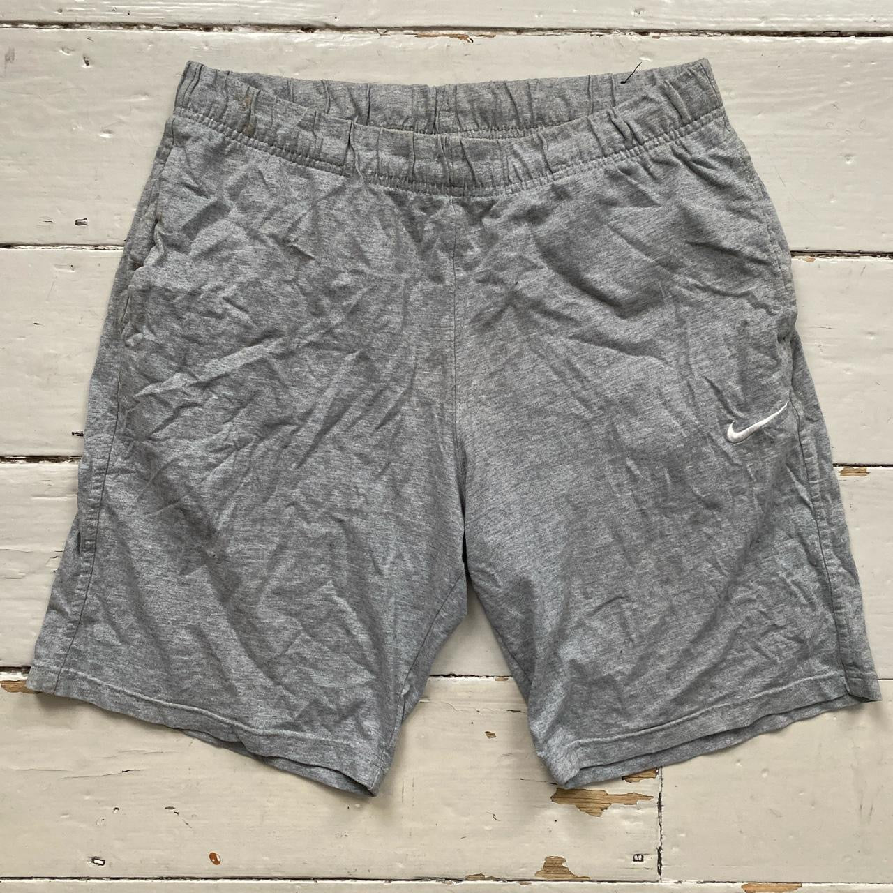 Nike Swoosh Grey Shorts (Large)