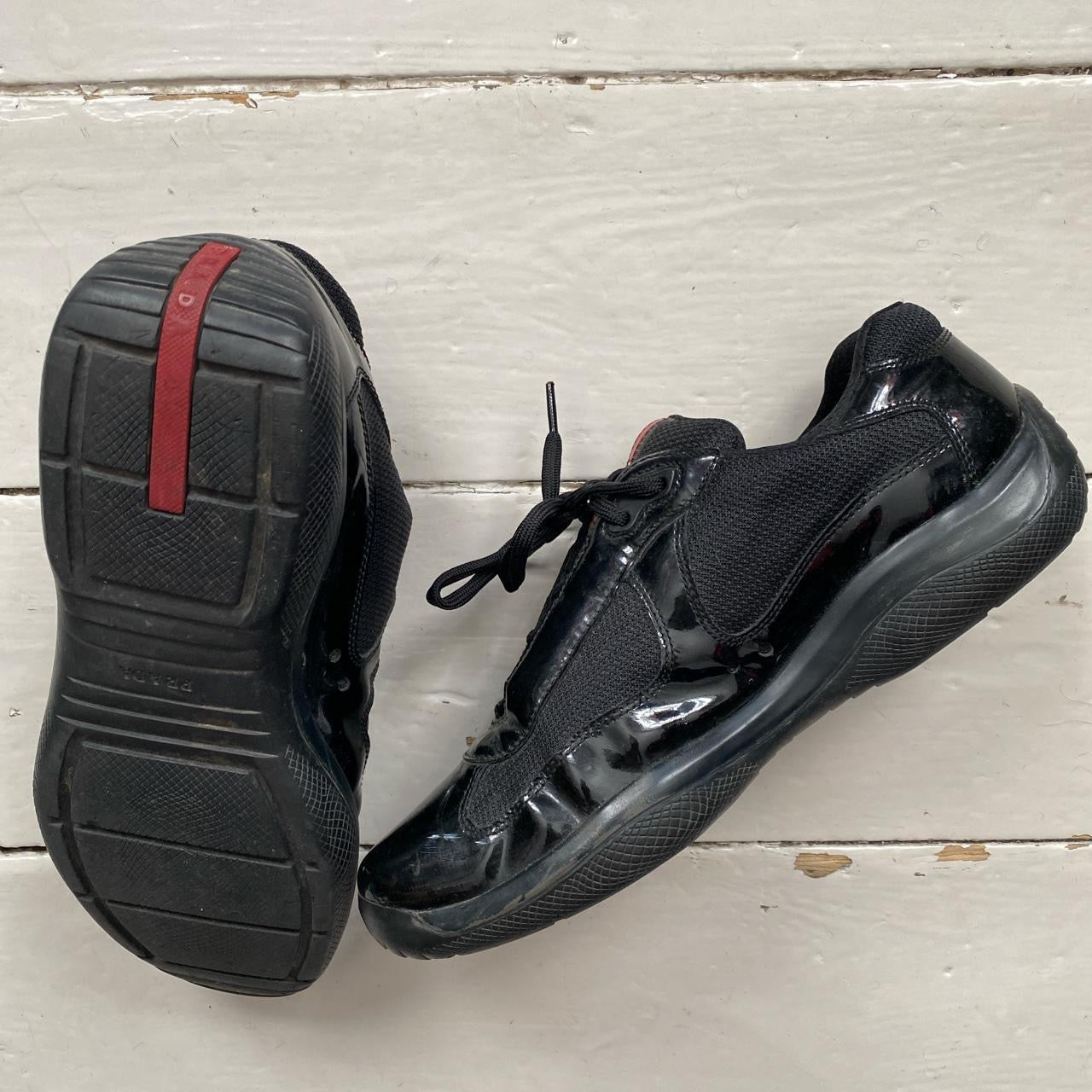 Prada Americas Cup Patent Black (UK 9)