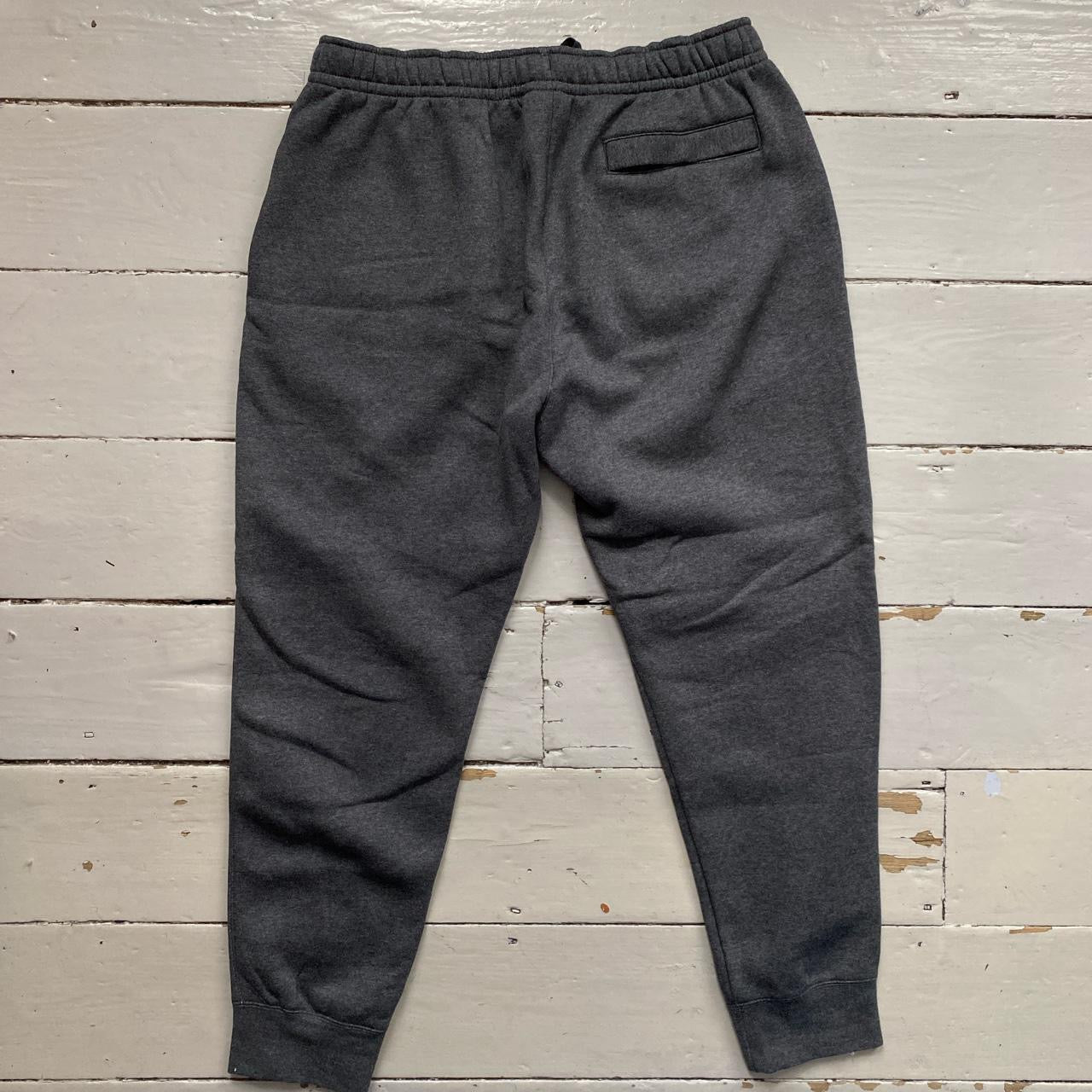 Nike Swoosh Grey and White Joggers (Large)