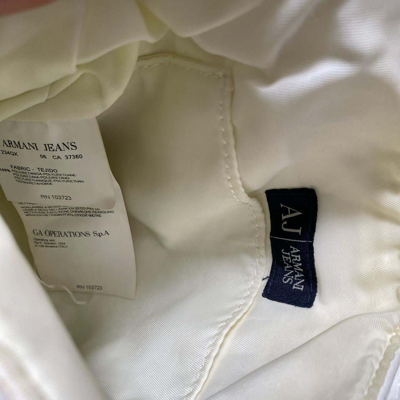 Armani Jeans AJ White Pouch Bag