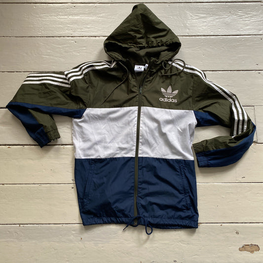 Adidas Hooded Windbreaker Jacket (Medium)