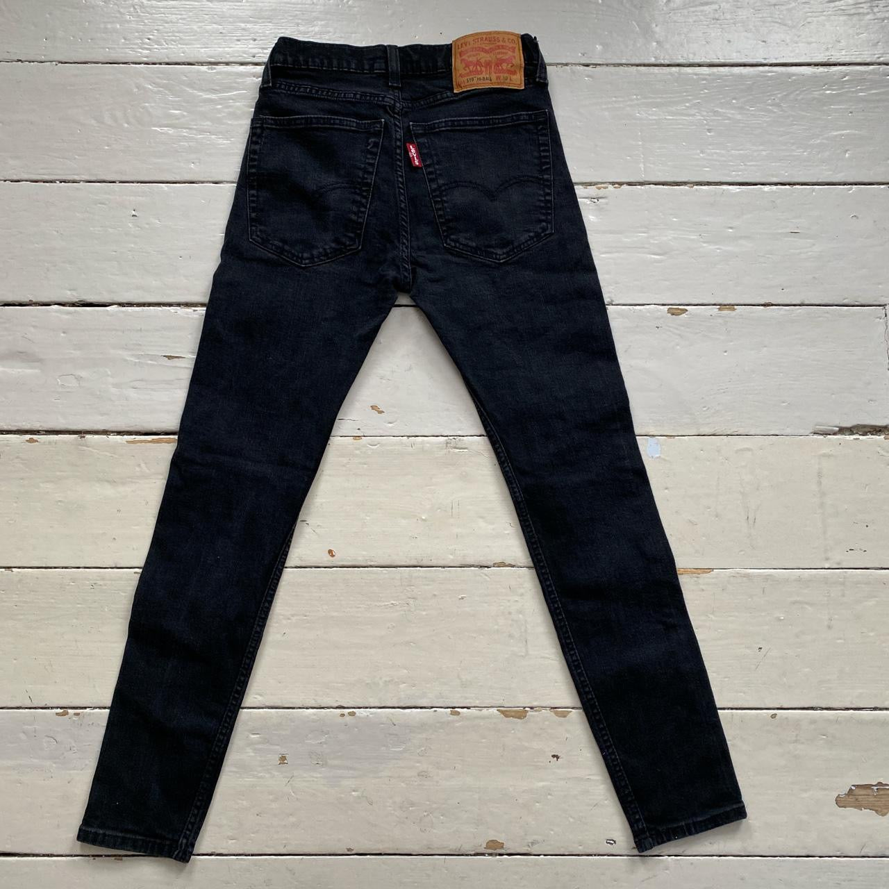 Levis Black 519 Hi Ball Slim Jeans (30/28)