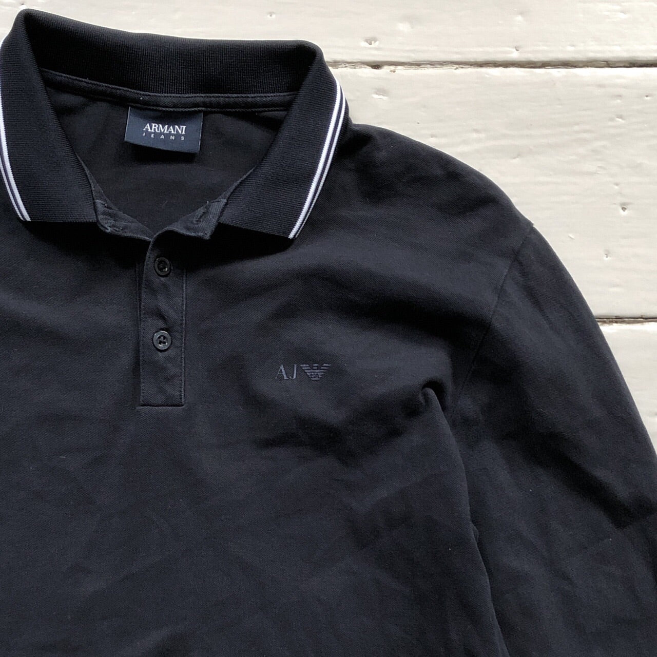 Armani Long Sleeve Polo (Large)