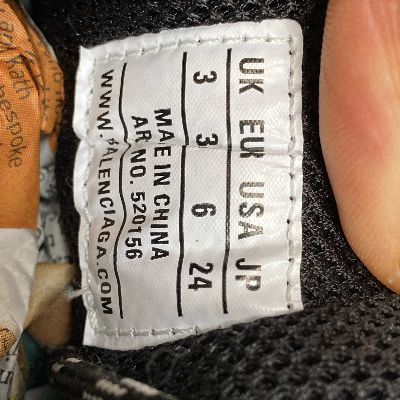 Balenciaga Triple S White, Silver and Red (UK 3)