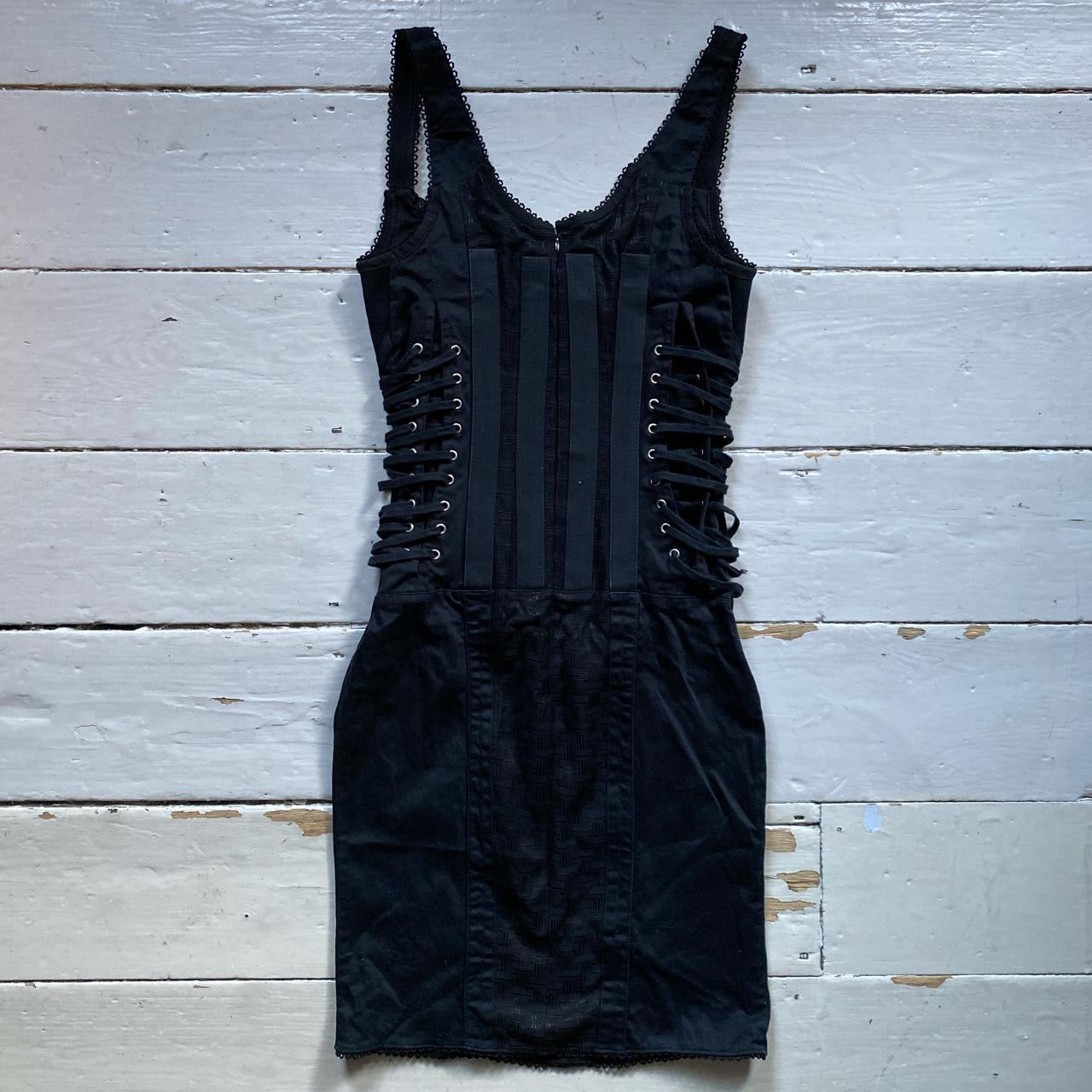 Dolce & Gabbana Bondage Vintage Black Dress Skirt (Small)