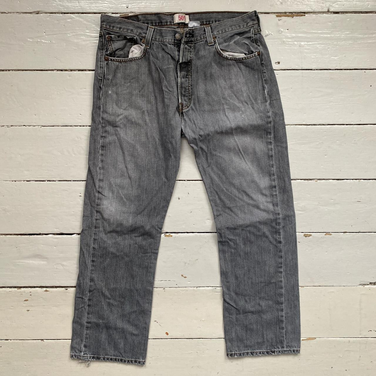 Levis 501 Grey Jeans (36/30)