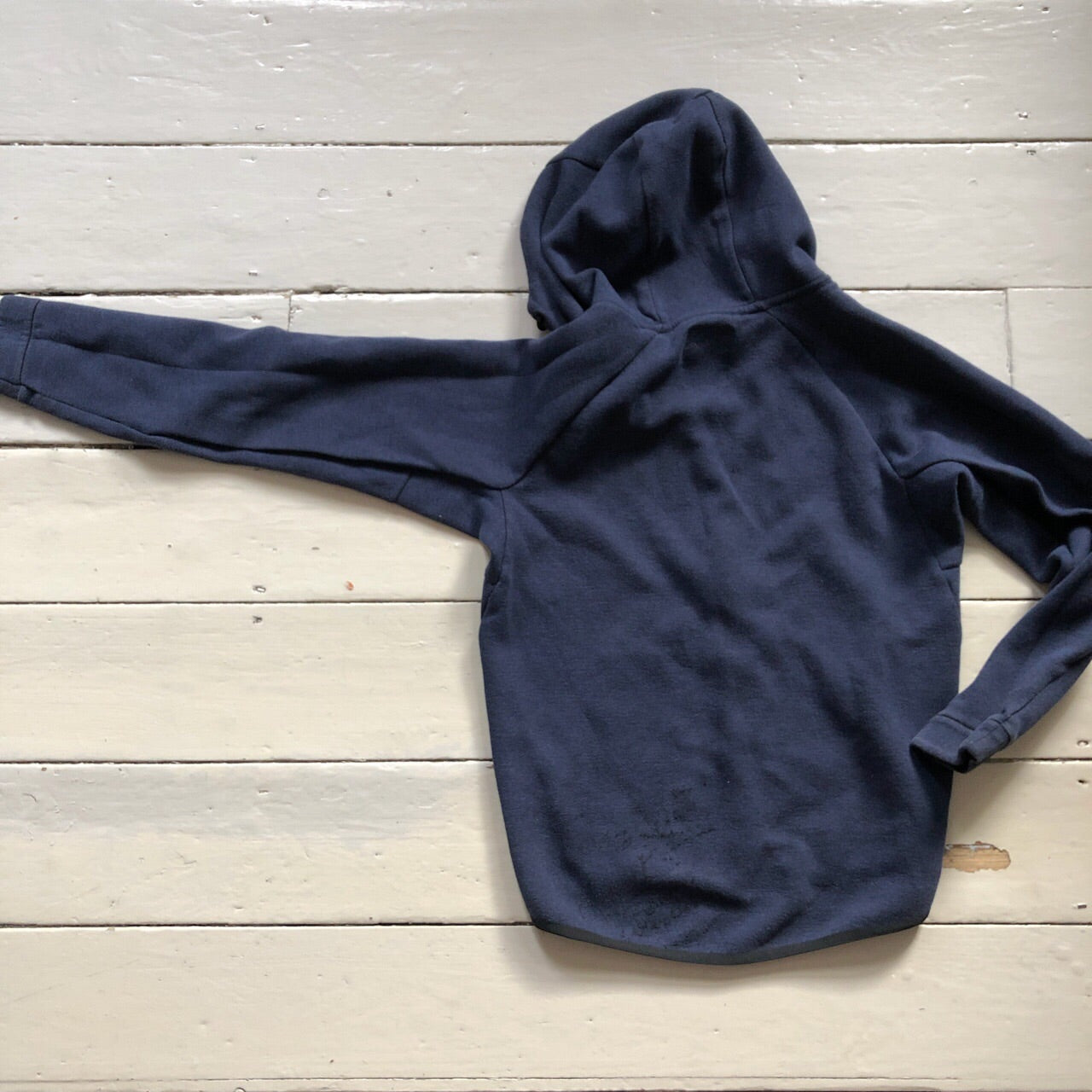 Nike Tech Fleece Navy Hoodie (Small)