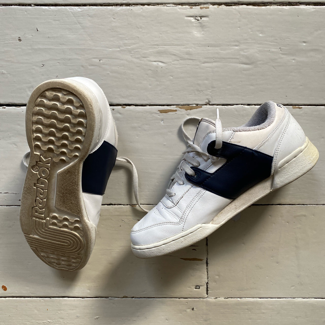 Reebok Classics Gym White and Navy (UK 10)