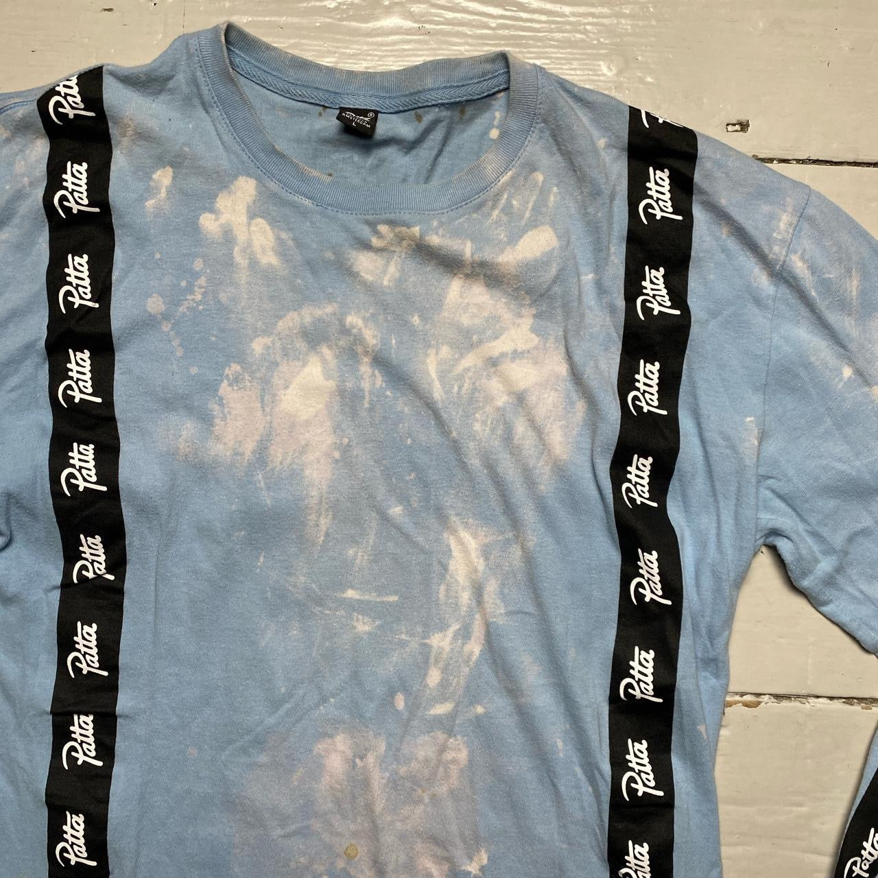 Patta Long Sleeve Bleached T Shirt (Large)