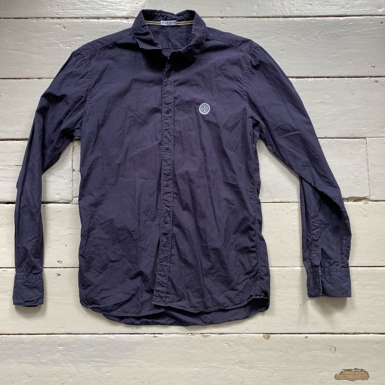 Stone Island Vintage Navy Shirt (Large)