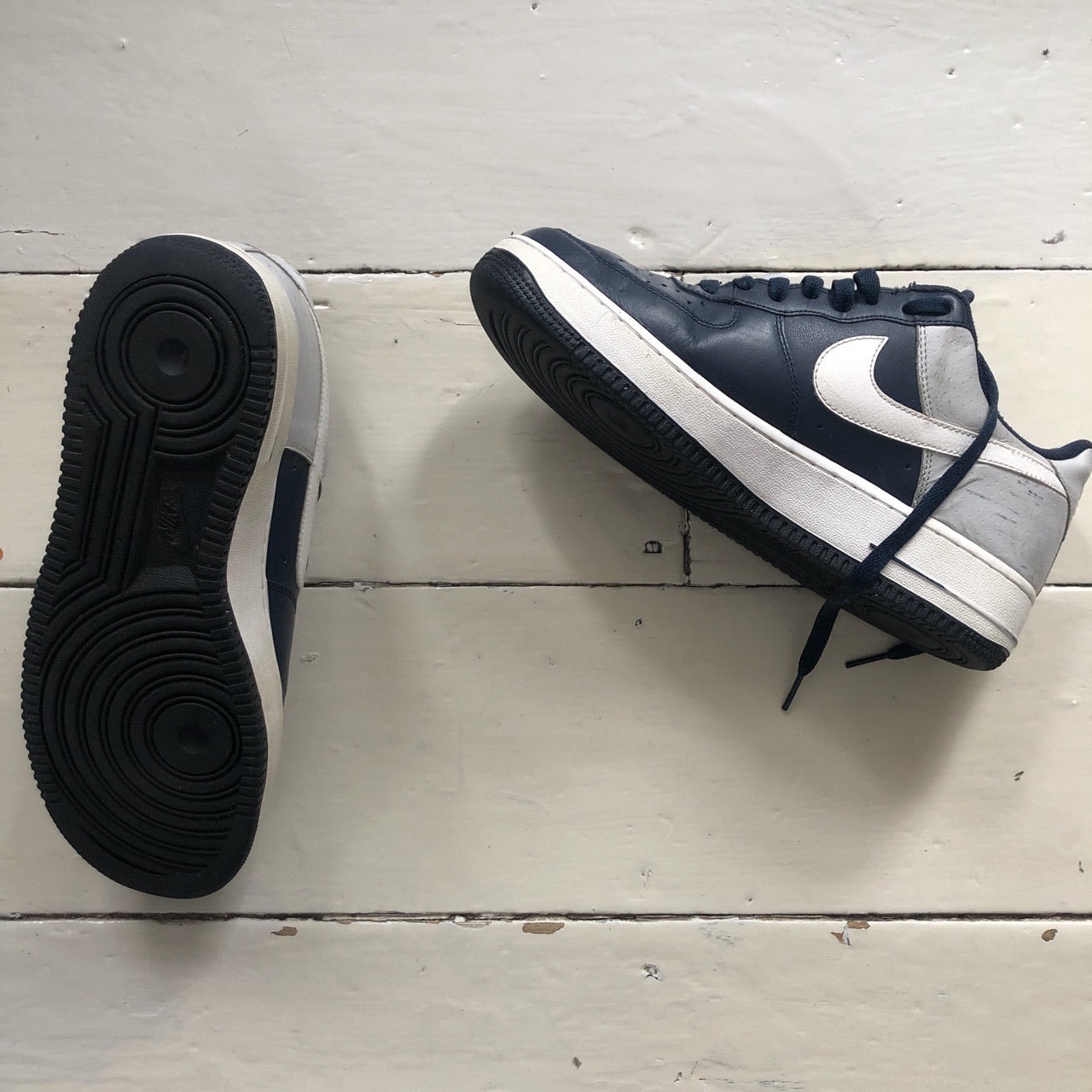 Nike Air Force 1 Navy & Grey (UK 8)