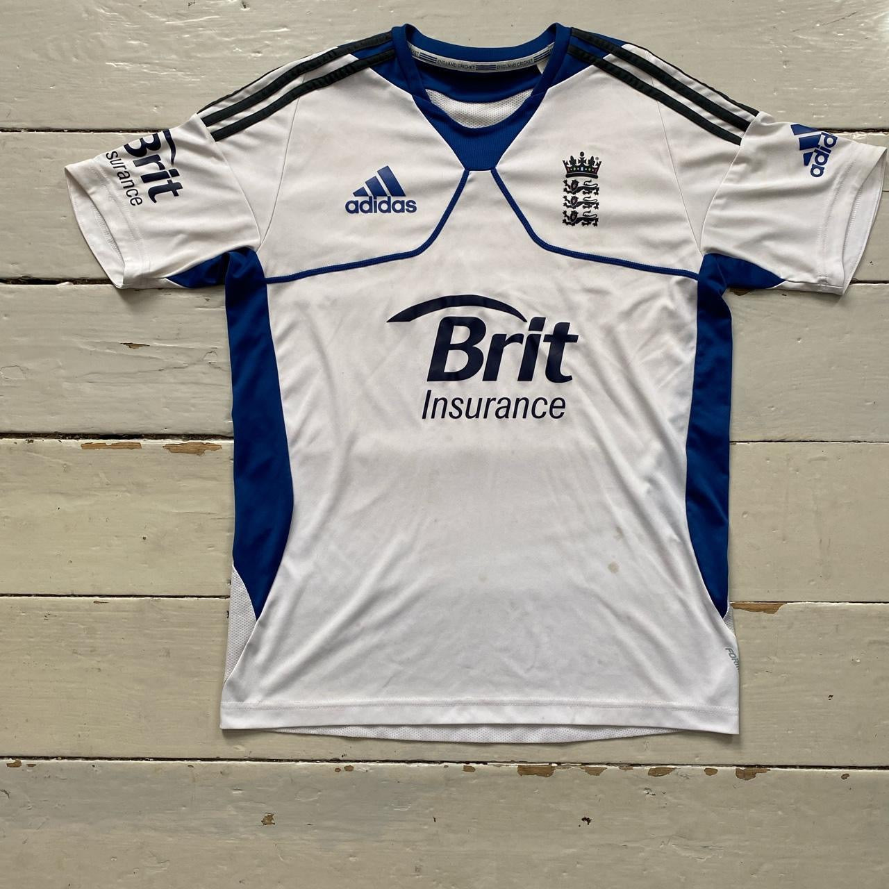 Adidas England Cricket Jersey Large Wear Garson