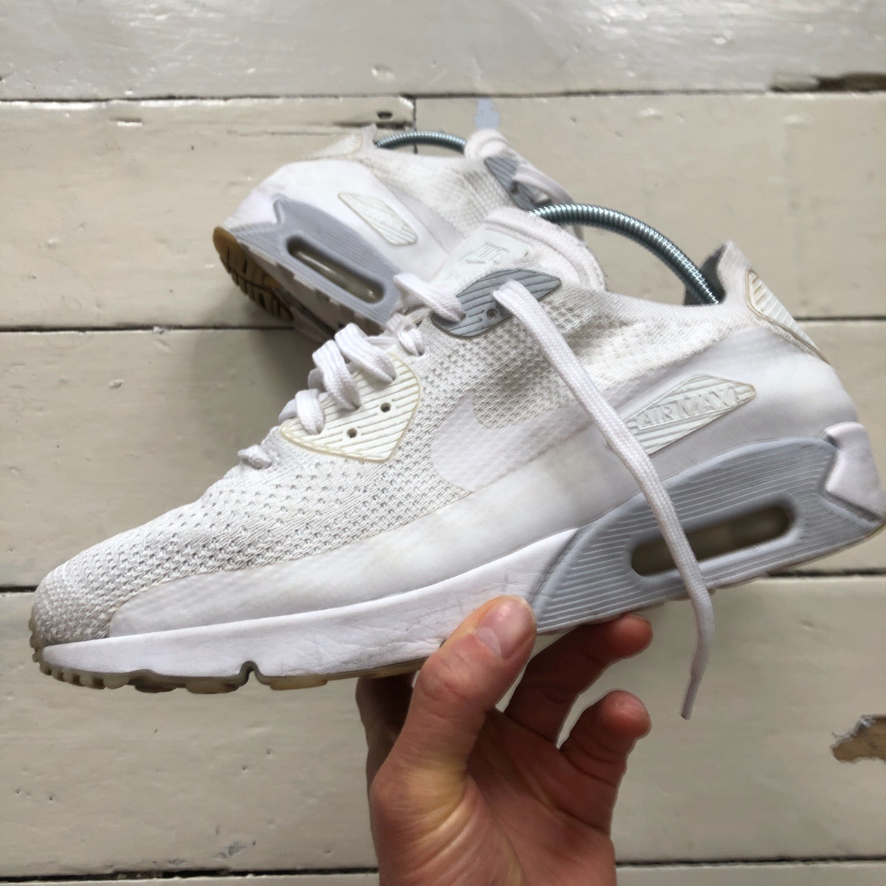 Nike Air Max 90 Flyknit White (UK 11)