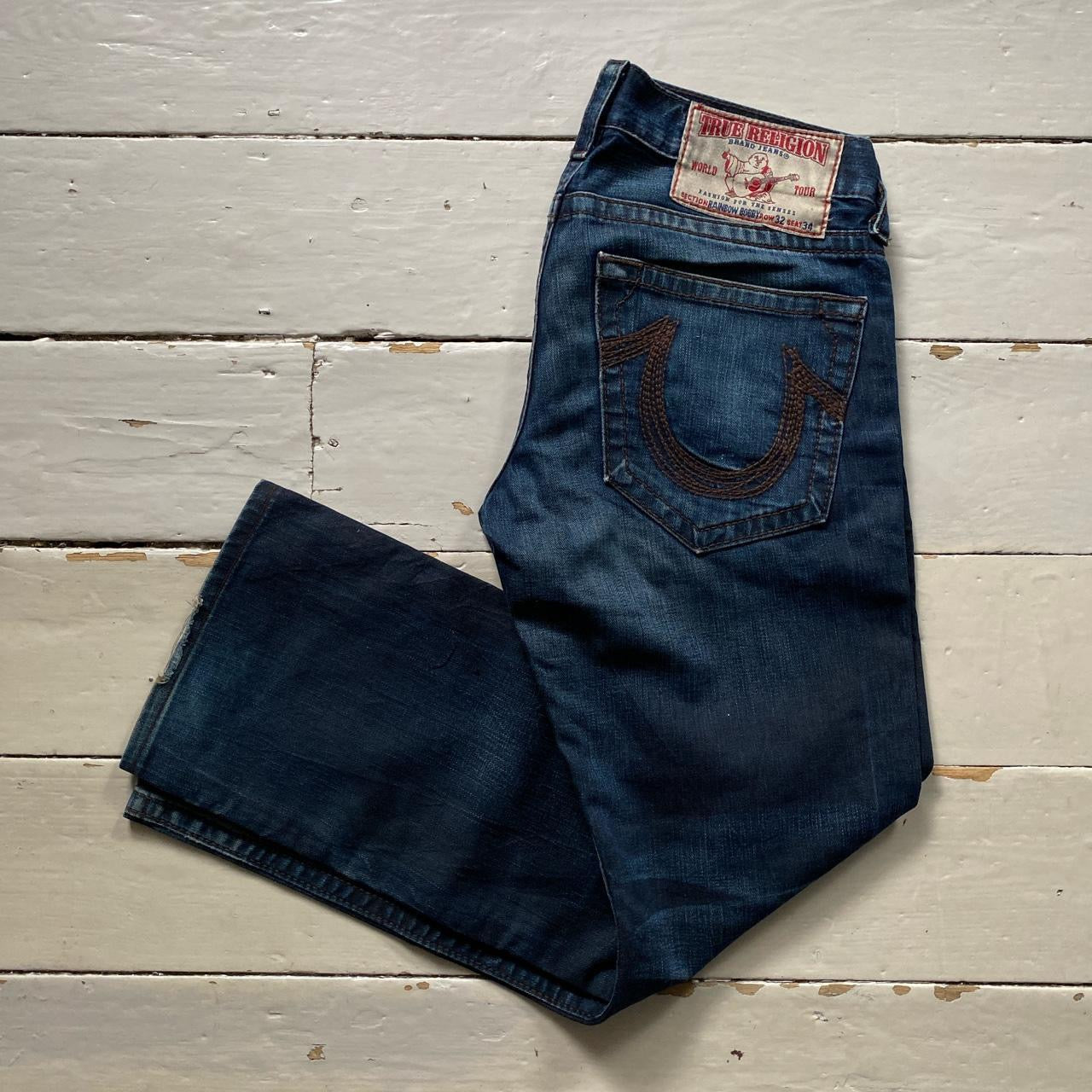 True Religion Rainbow Bobby Brown Stitch Jeans (32/32)