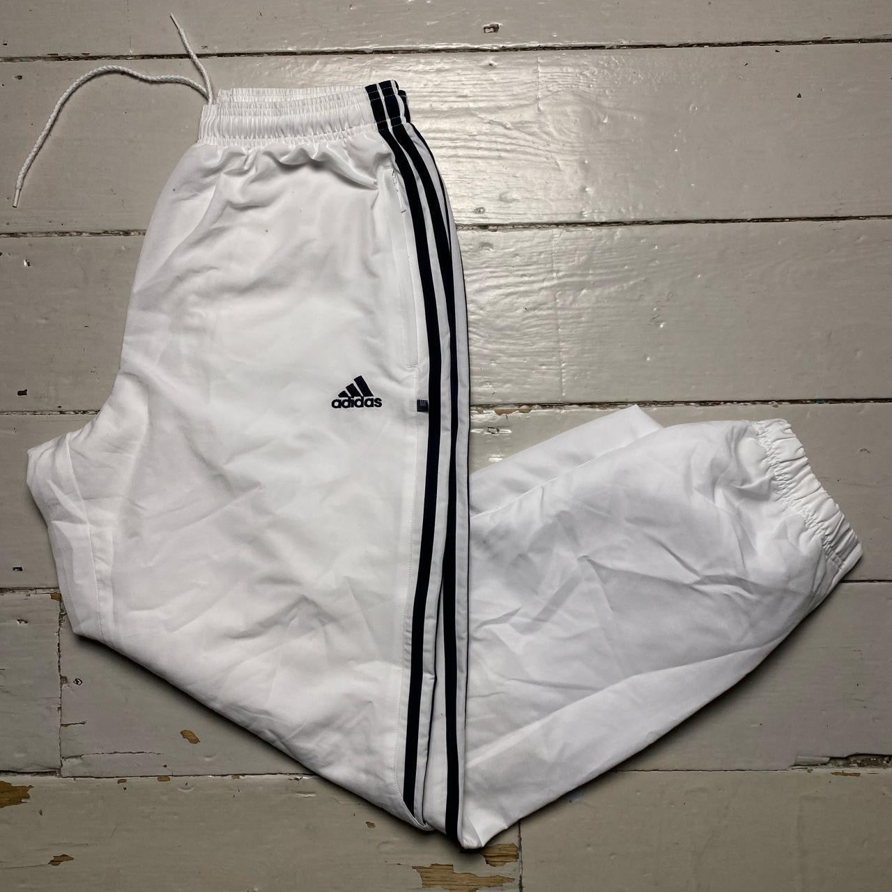 Adidas Baggy White Shell Bottoms (34W)