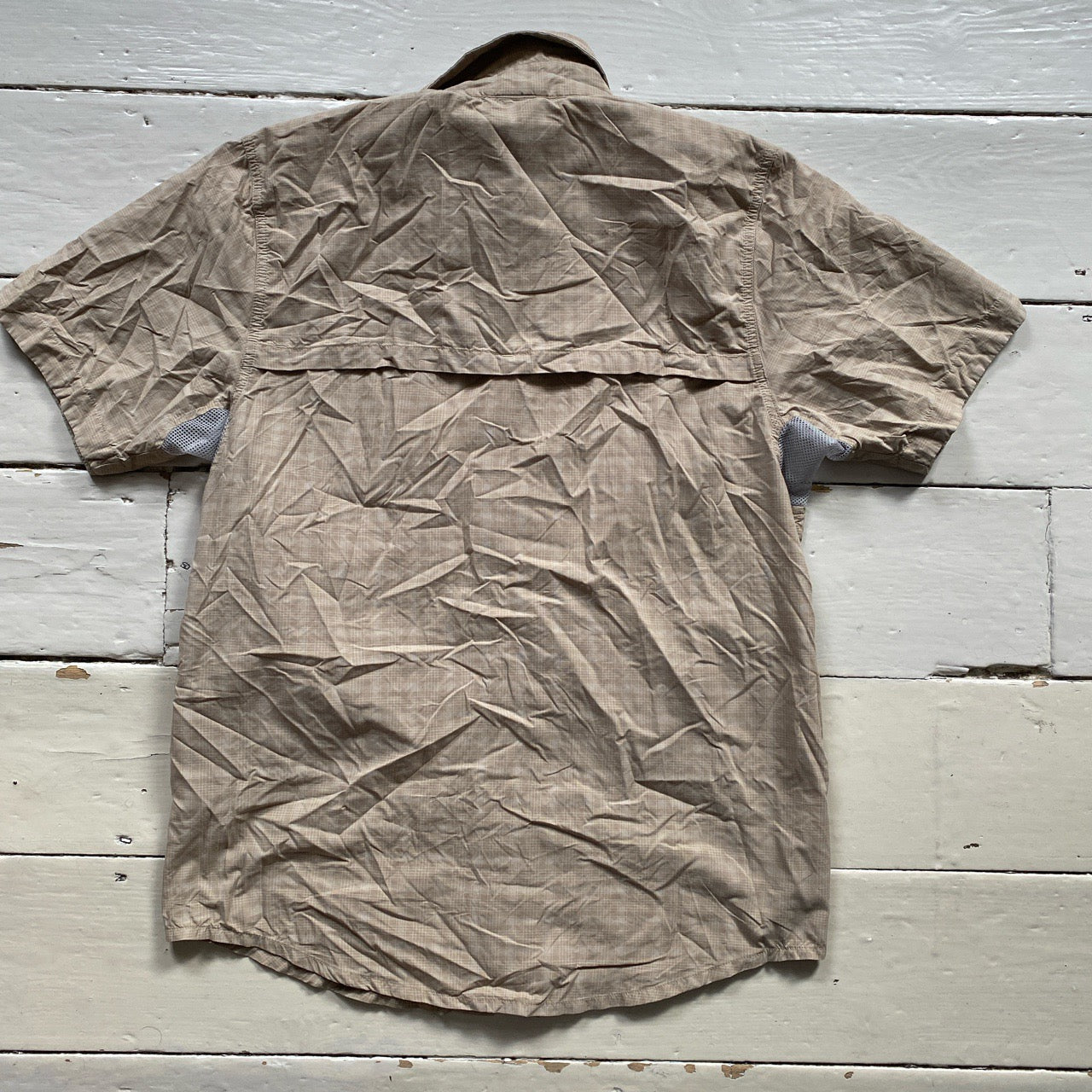 The North Face Beige Plaid Shirt (Medium)