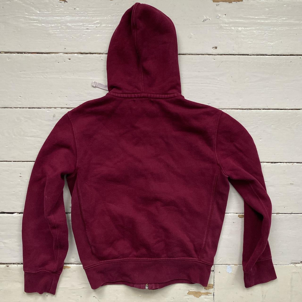Ralph Lauren Polo Burgundy Hoodie (Small)