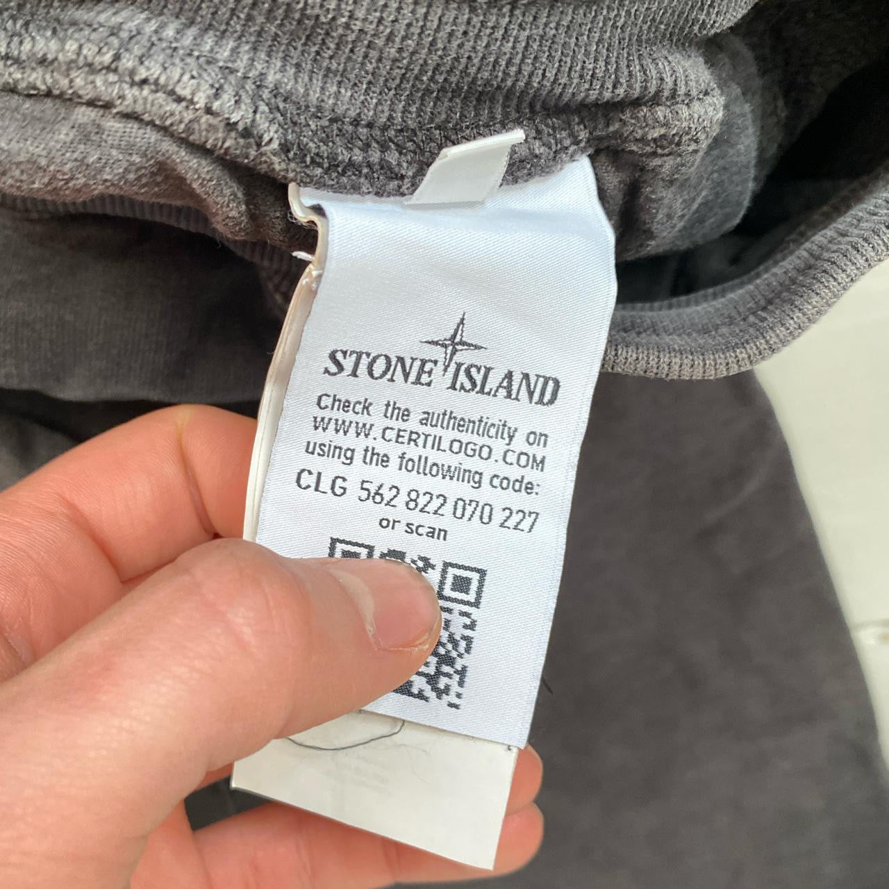Stone Island Charcoal Cargo Joggers (Large)