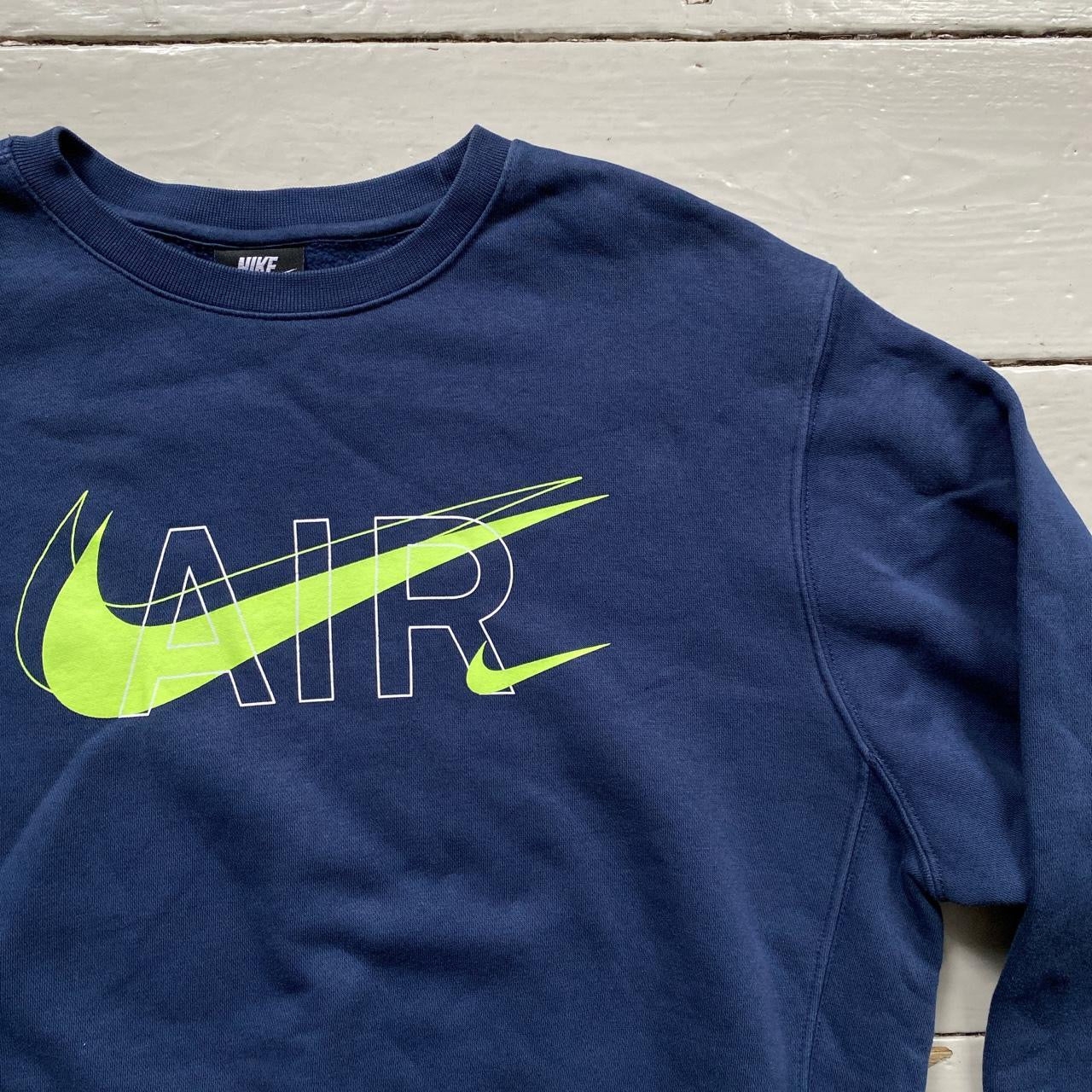 Nike Air Big Swoosh Navy Jumper (Medium)