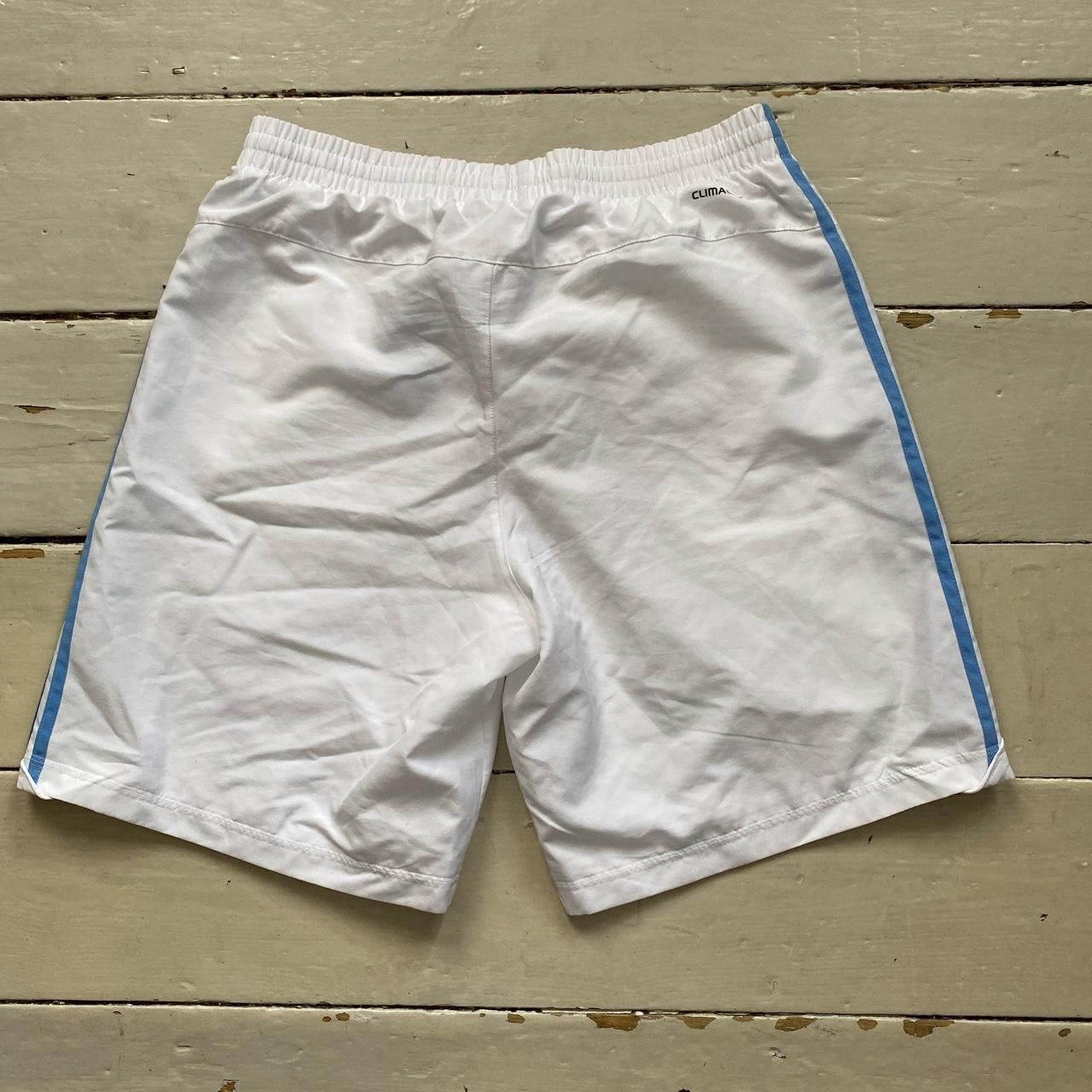 Adidas White Shell Shorts (Medium)