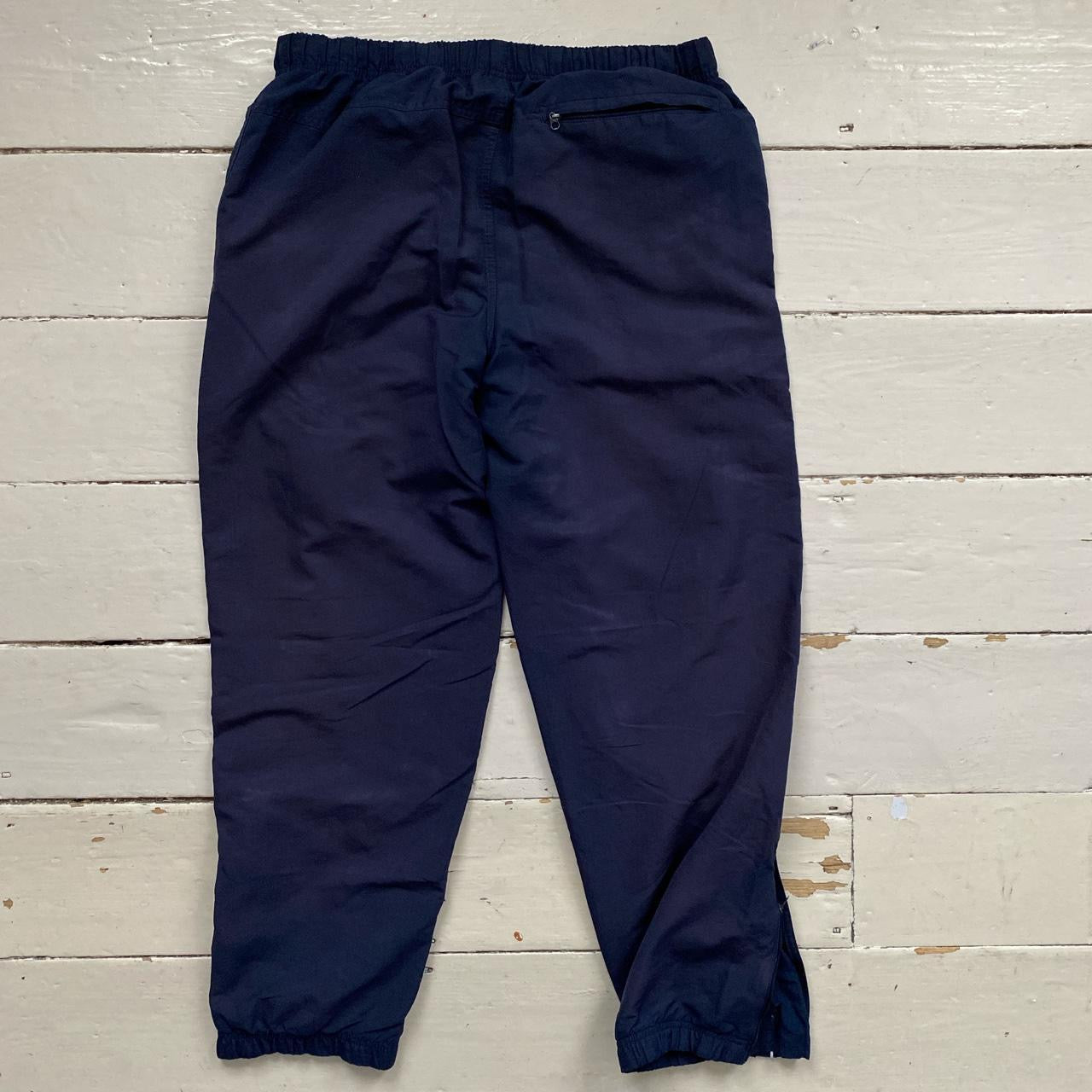 Nike Swoosh Vintage Navy Shell Bottoms (Large)